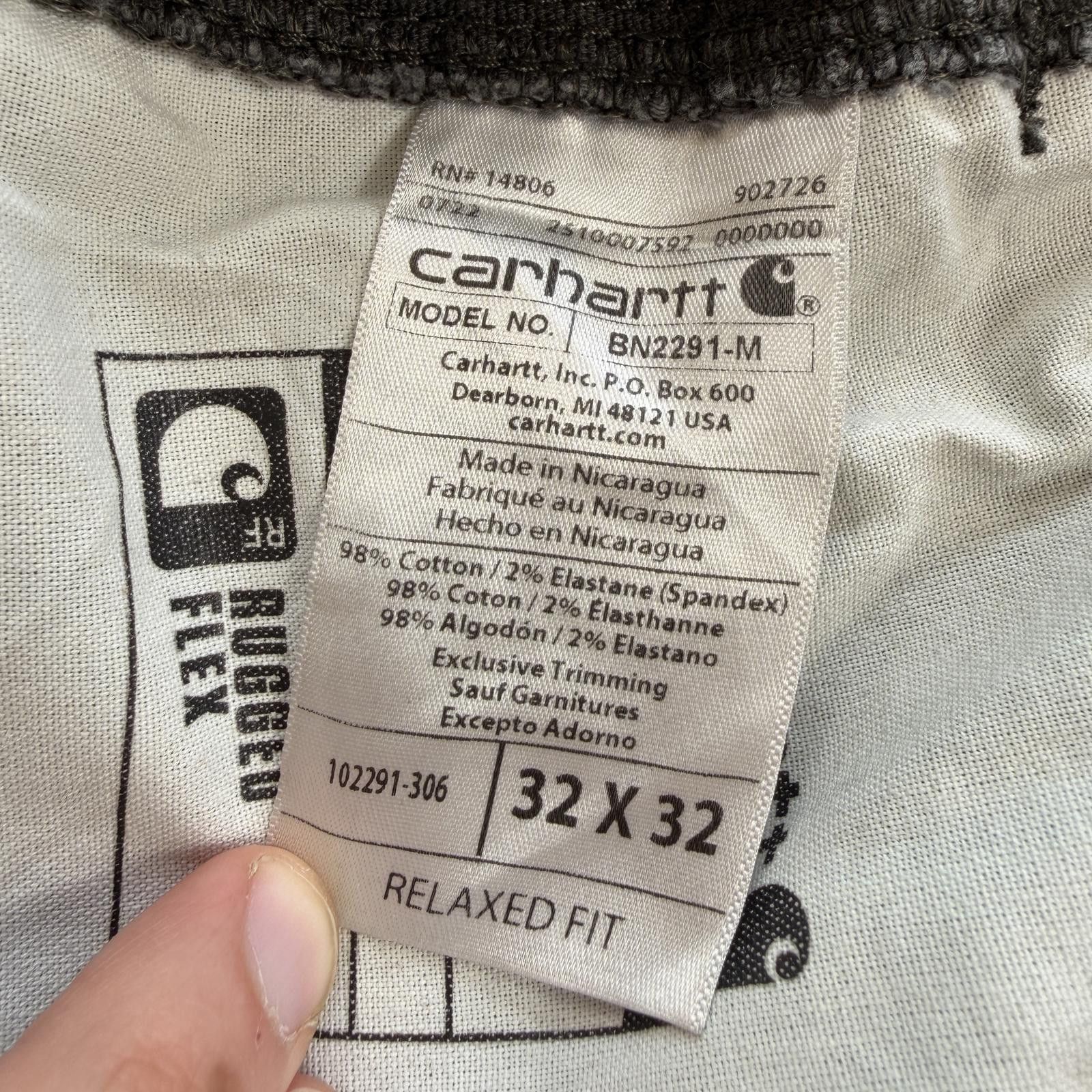 Carhartt Carhartt Relaxed Fit Work Pants Mens 32x32 Gray Carpenter Size US 32 / EU 48 - 7 Thumbnail