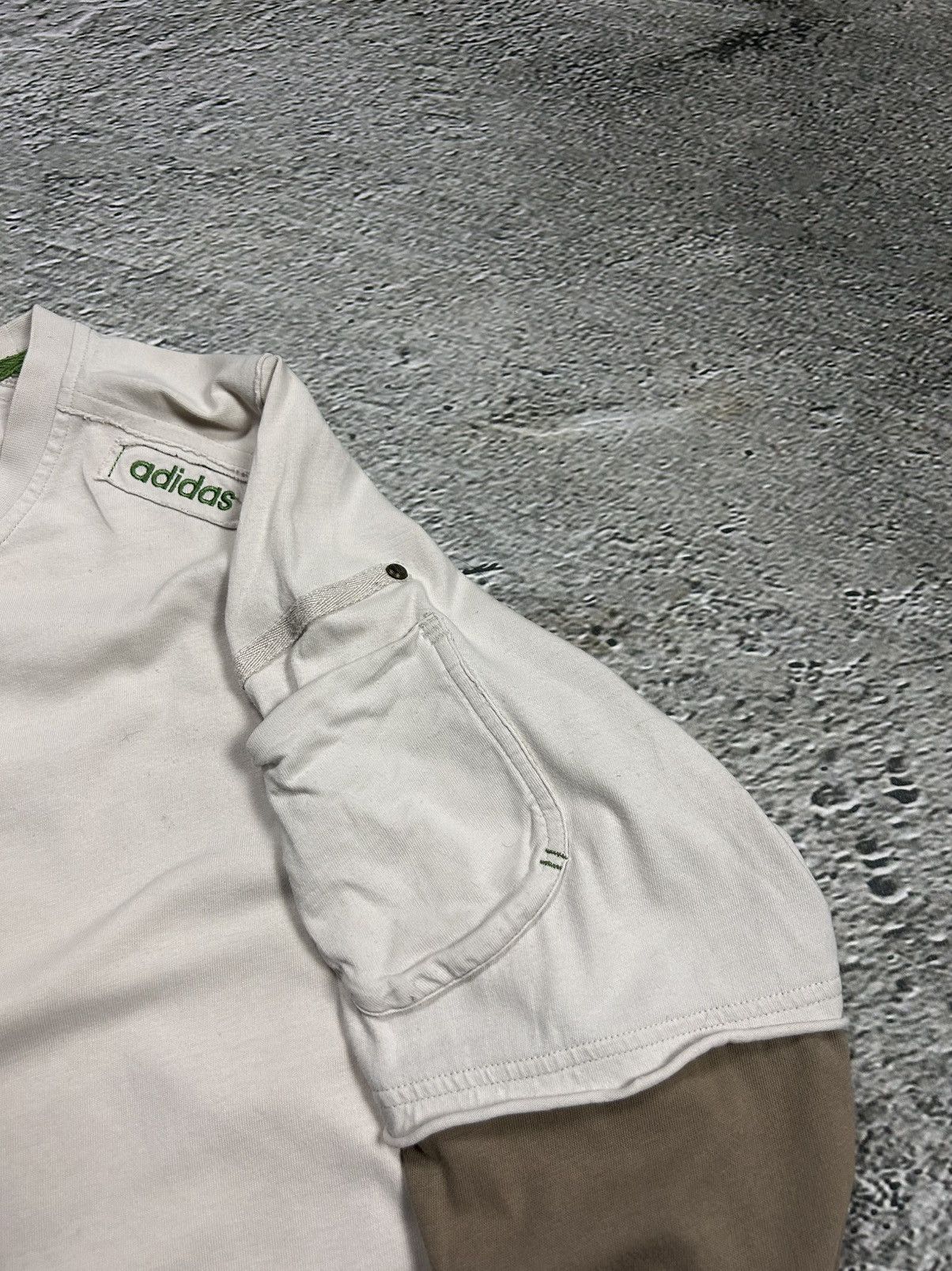 Adidas × Vintage Adidas vintage longsleeve Y2K opium beige Size US L / EU 52-54 / 3 - 6 Thumbnail
