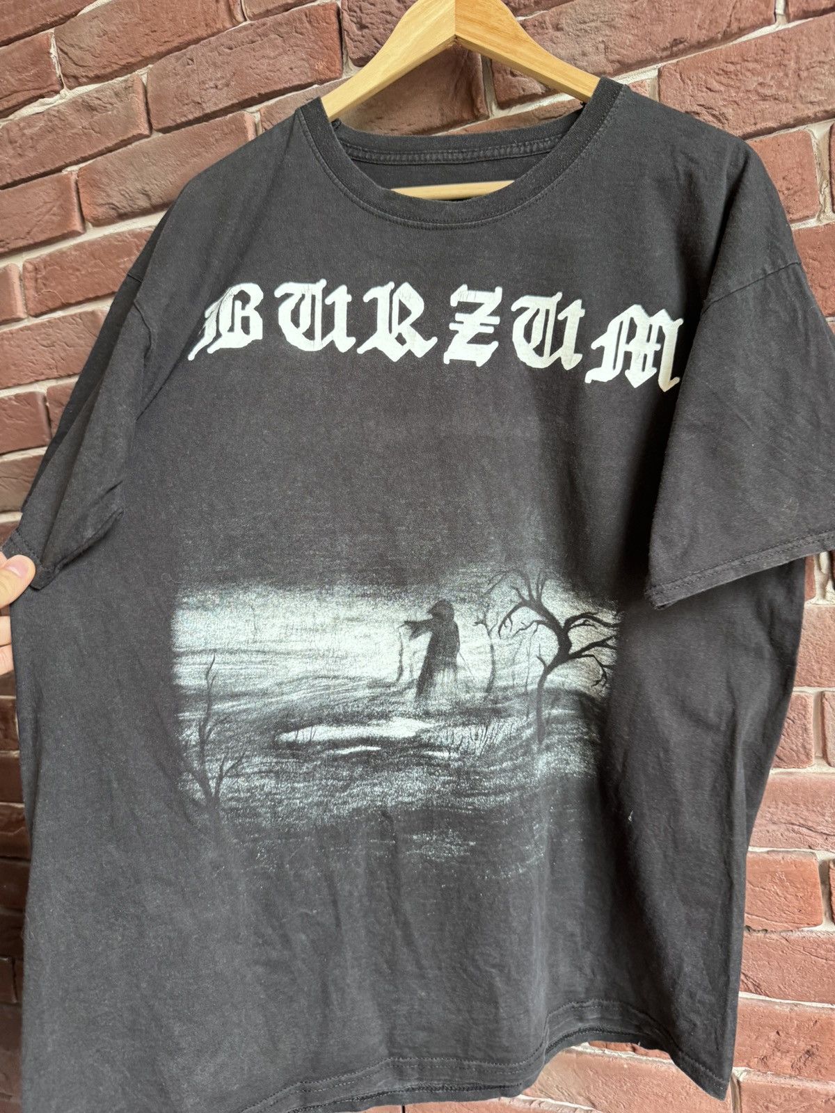 Band Tees Burzum Count Grishnackh Varg Vikernes Black Metal Tshirt Rar Size US L / EU 52-54 / 3 - 4 Thumbnail