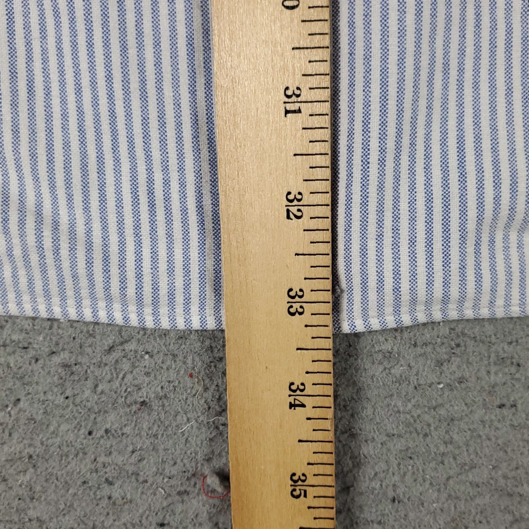 Ralph Lauren Ralph Lauren Dress Shirt Mens 17 Blue Striped Button-Down Long Sleeve Regular Fit Cotton Shirt Mens Size 17 Blue Striped Pony Dress Shirt Mens Size 46R - 6 Thumbnail