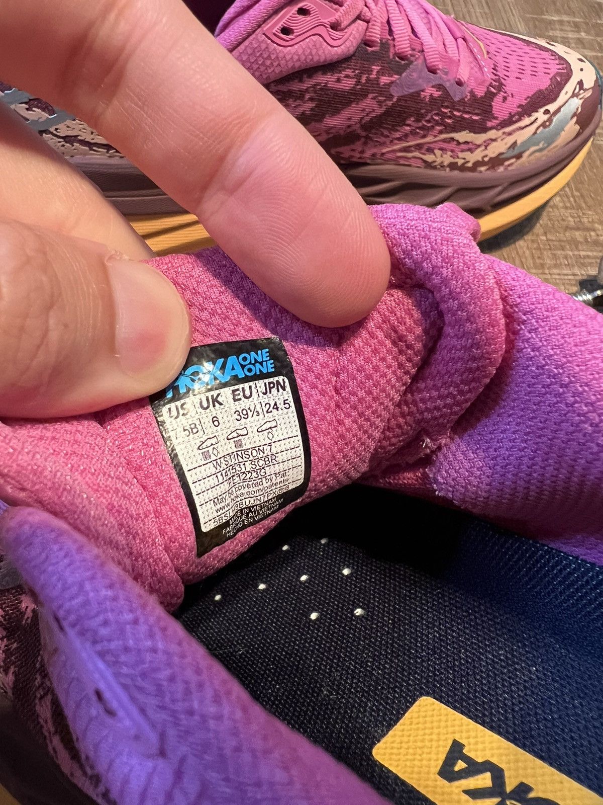 Hoka Hoka One One Womens Stinson 7 Pink Shoes Sneakers 7.5 B Size US 7.5 / IT 37.5 - 9 Thumbnail