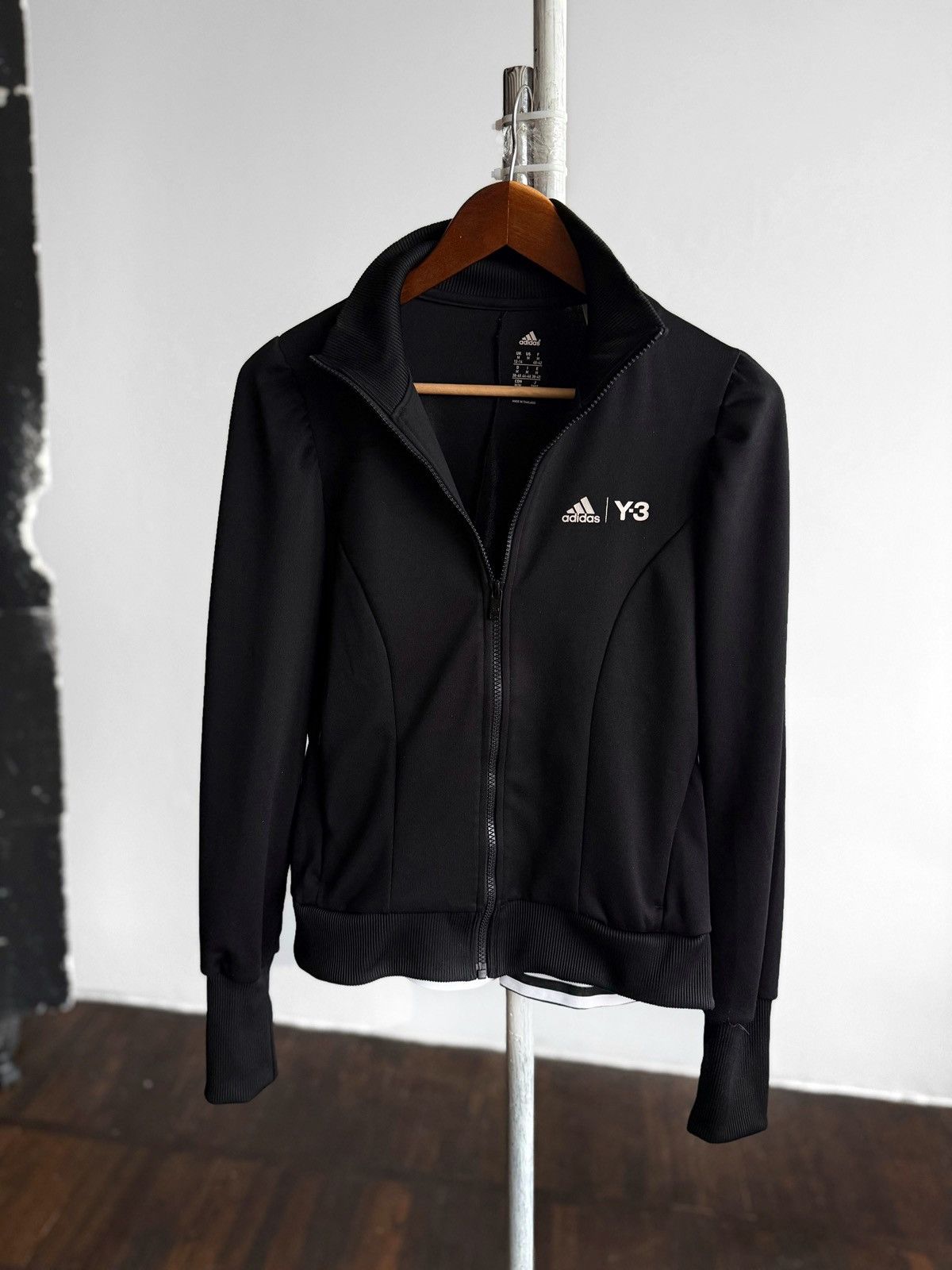 Y-3 Adidas Y-3 Yohji Yamamoto Womens Black Full Zip Track Jacket Size M / US 6-8 / IT 42-44 - 1 Thumbnail