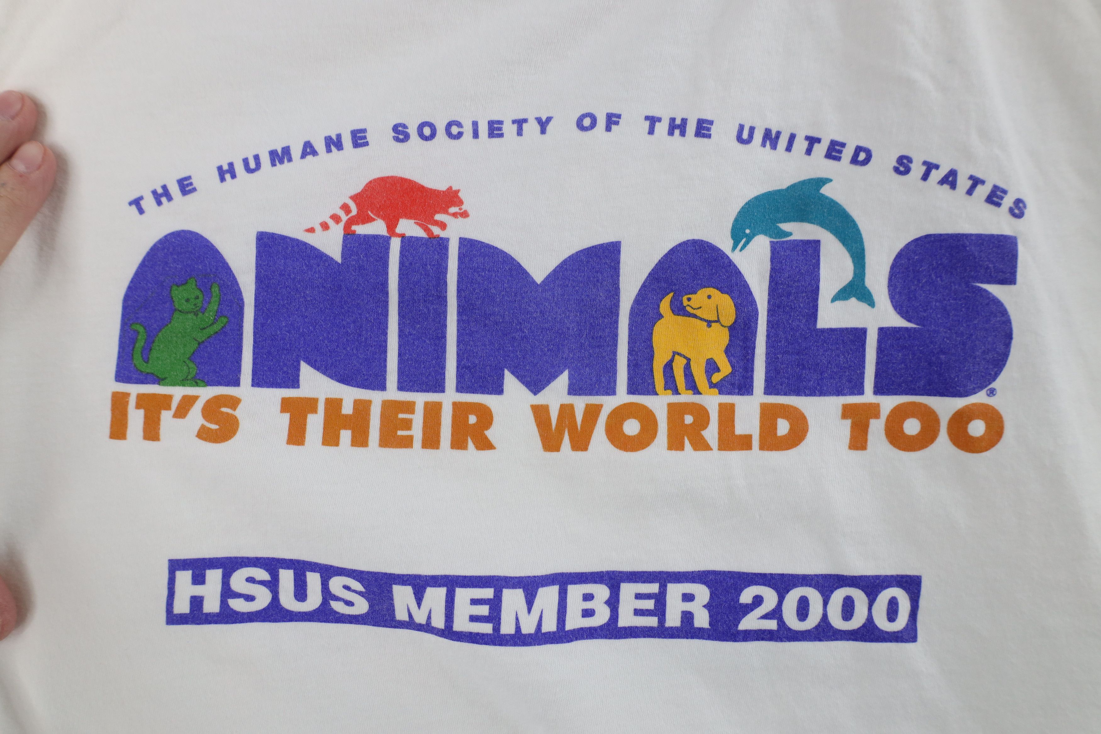 Vintage Vintage Y2K 2000 Society of the United States HSUS T-Shirt Size L / US 10 / IT 46 - 4 Thumbnail