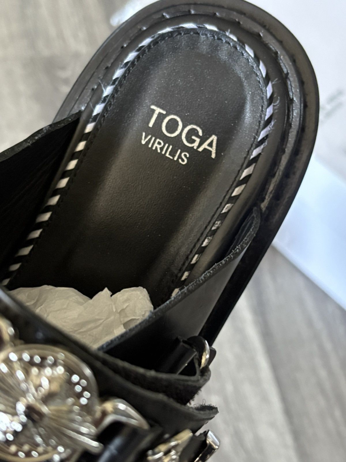 TOGA VIRILIS Toga virilis leather slip ons Size US 9 / EU 42 - 2 Thumbnail