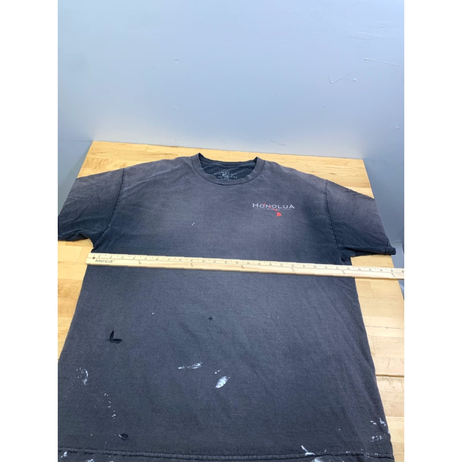 Vintage HONOLUA Hawaii Shirt Men XL Black Faded Distress Surf Logo T-Shirt Size US XL / EU 56 / 4 - 6 Thumbnail