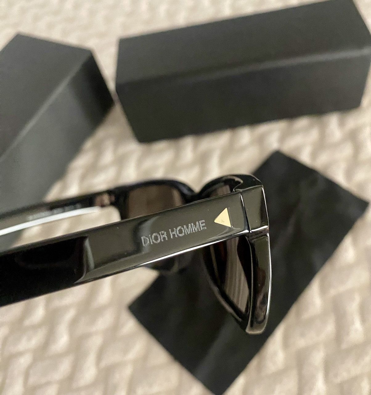 Dior Dior 🇮🇹 Homme black tie 104S Noir square sunglasses NEW Size ONE SIZE - 2 Thumbnail