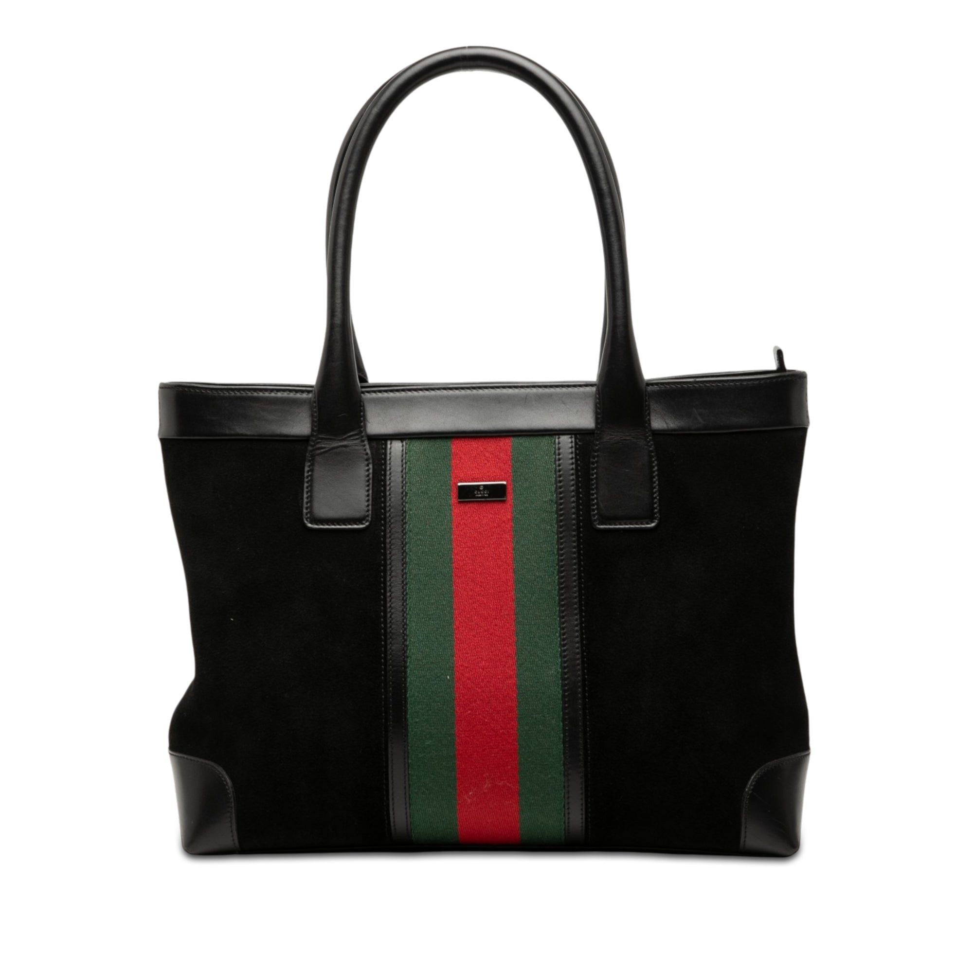 Gucci Suede Web Tote Size ONE SIZE - 1 Thumbnail