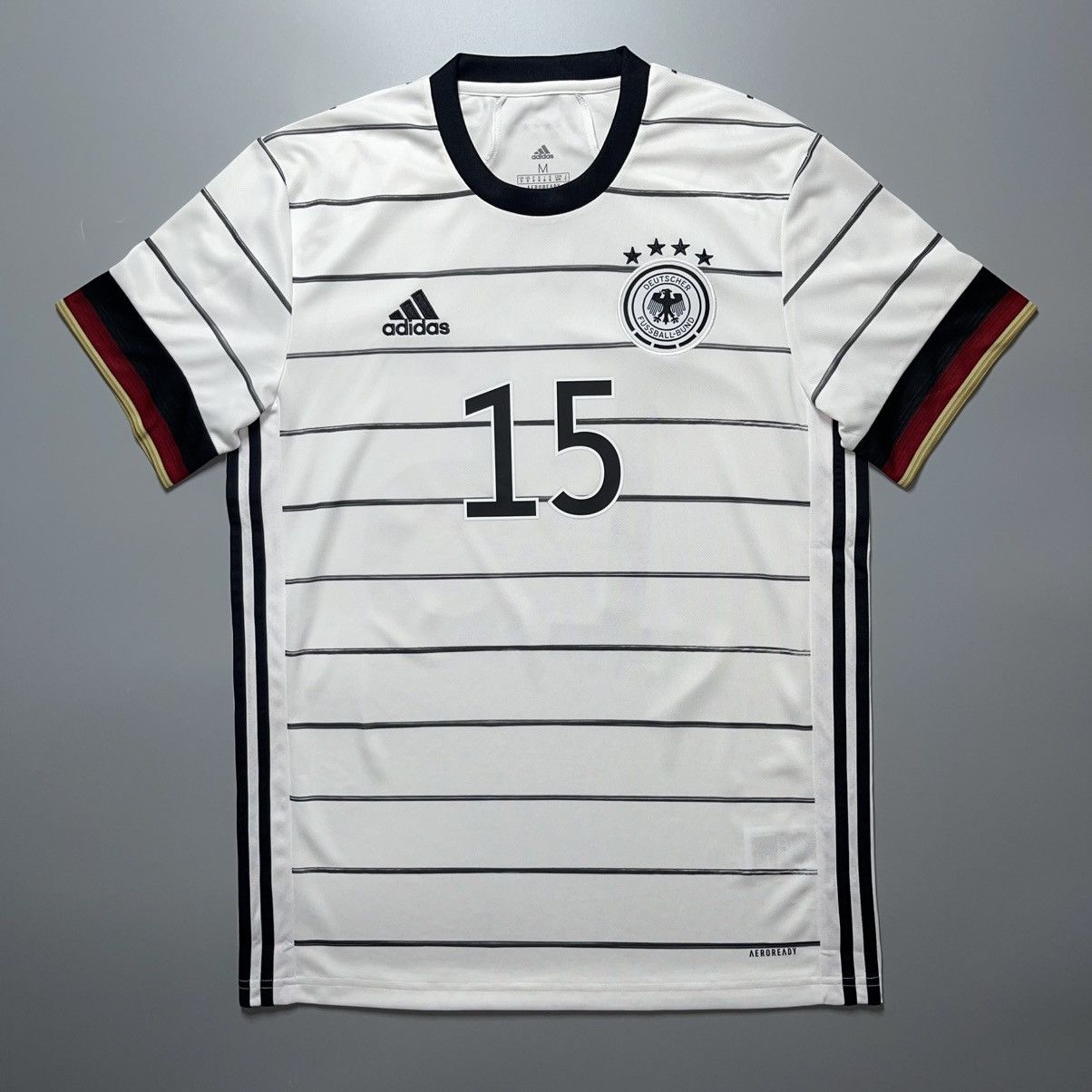 Adidas GERMANY ADIDAS 2020 EURO FOOTBALL HOME JERSEY #15 SULE Size US M / EU 48-50 / 2 - 2 Thumbnail