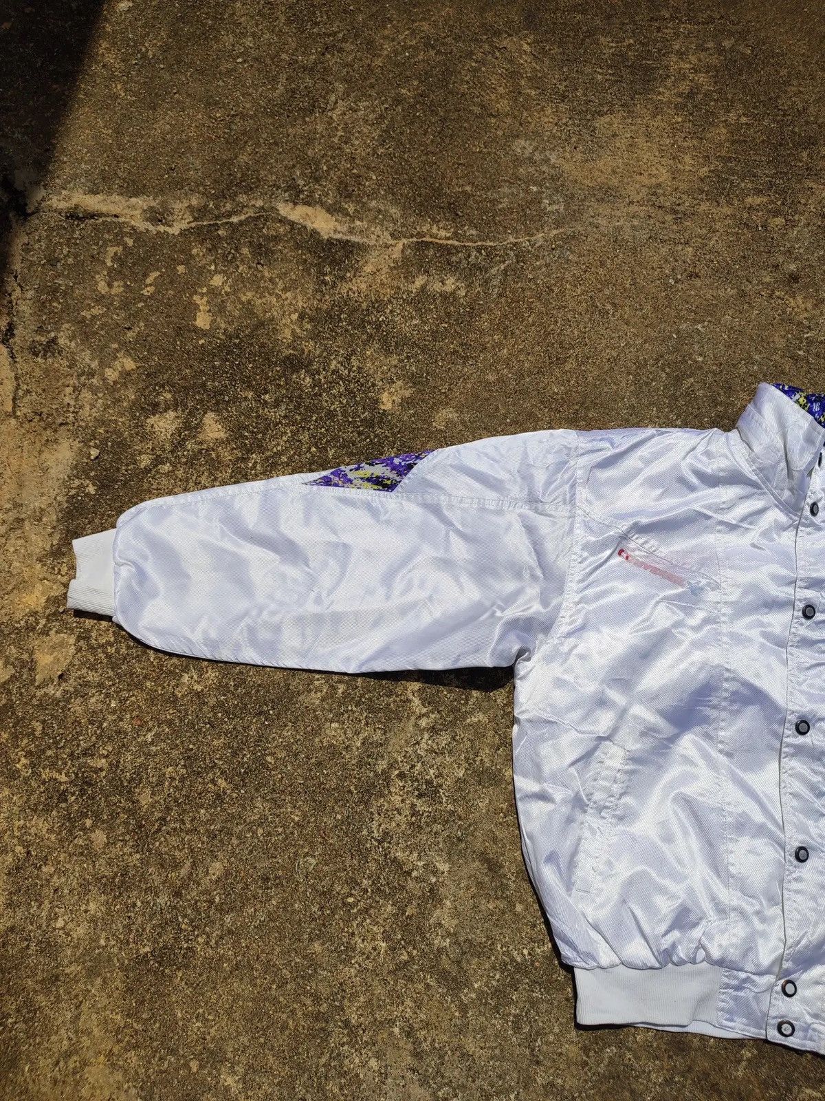 Converse Vintage Converse Satin Bomber Jacket - Patterned Collar Size US XL / EU 56 / 4 - 3 Thumbnail