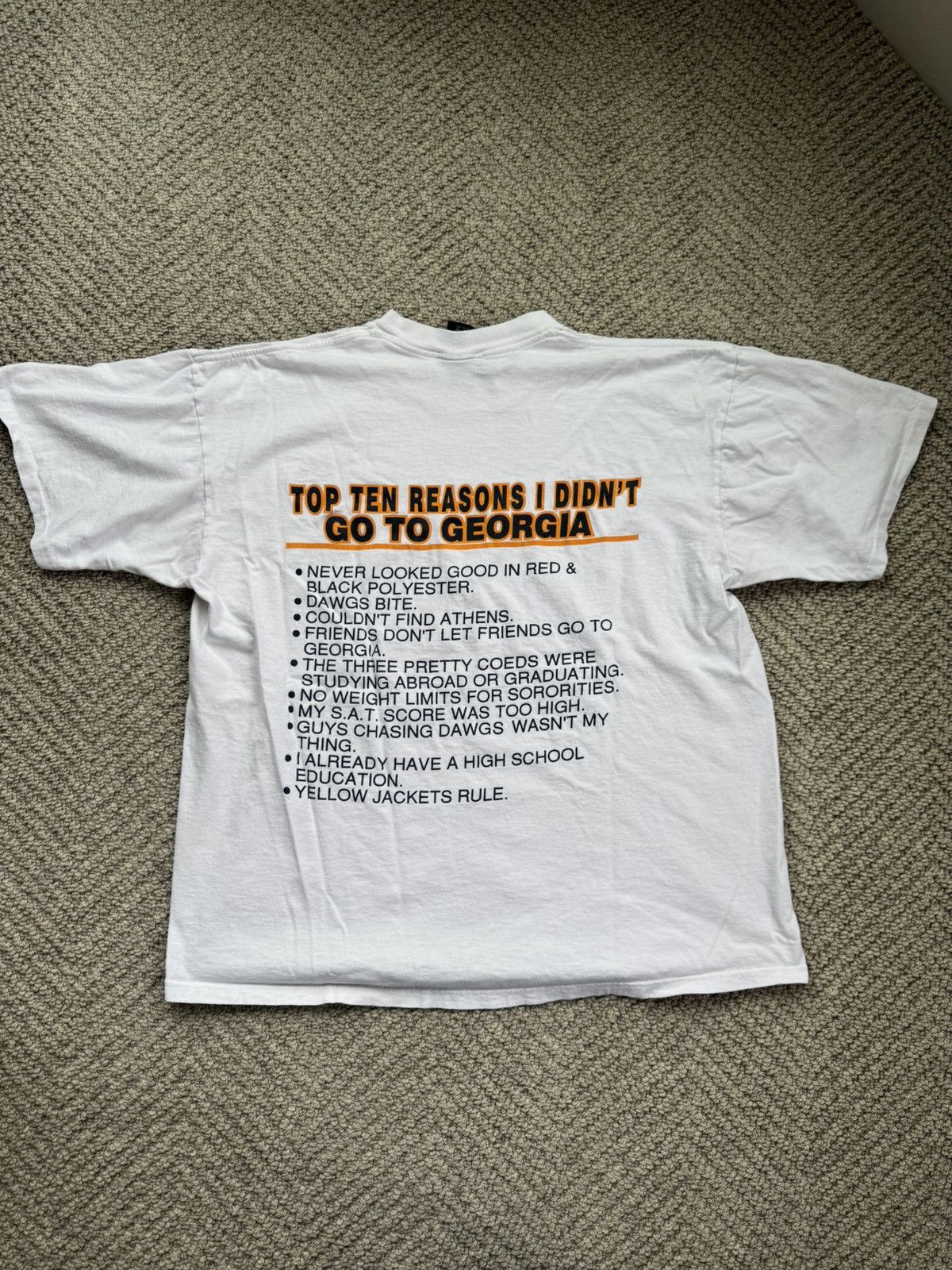 Vintage Single Stitch College Tee, Crazy Back Hit Size US XL / EU 56 / 4 - 1 Thumbnail