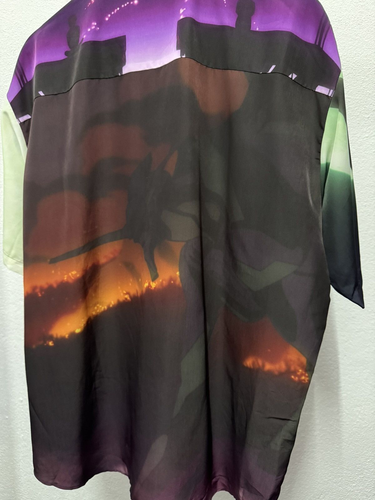 Anime × Japanese Brand Neon Genesis Evangelion full print button up shirt Size US L / EU 52-54 / 3 - 5 Thumbnail
