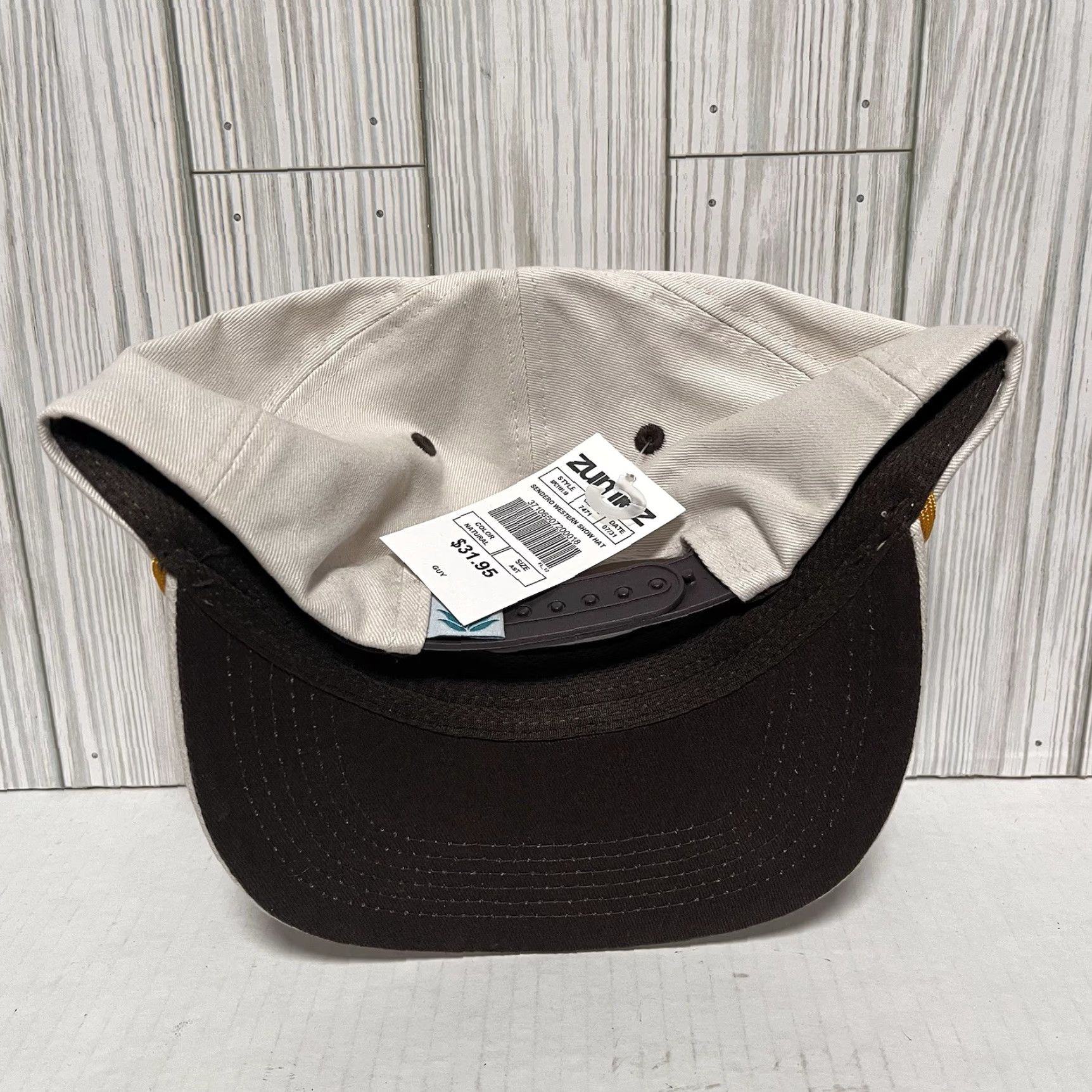Vintage Sendero Provisions Hat Cap Snapback Western Cowboy Trucker Cream One Size Men Size ONE SIZE - 3 Thumbnail
