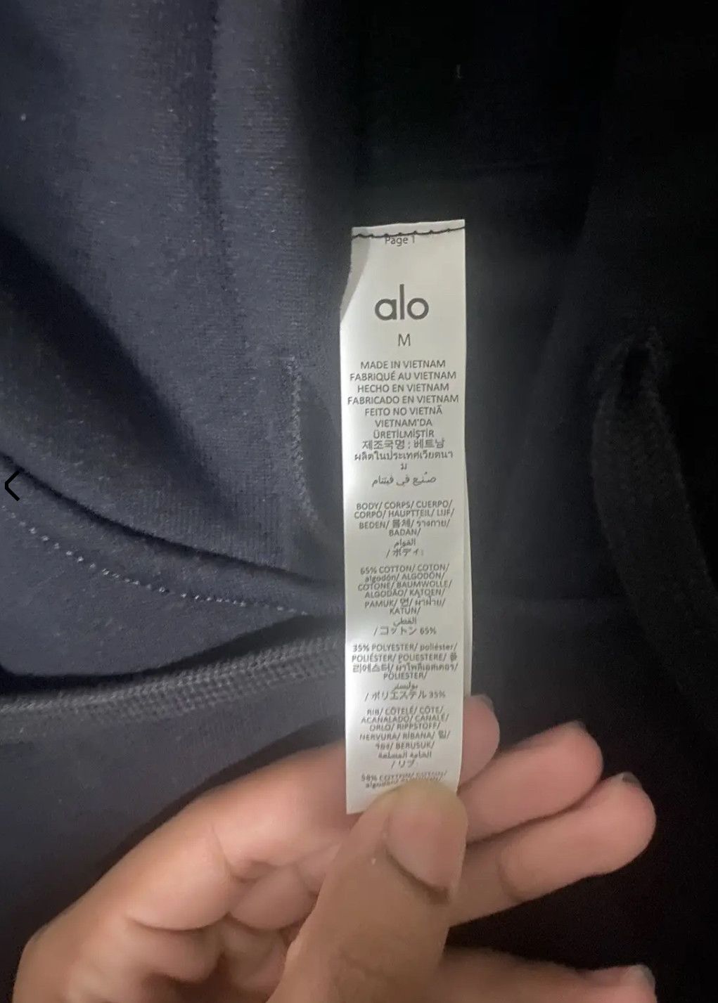 Alo Alo Black Full ZipUp Size US M / EU 48-50 / 2 - 4 Thumbnail