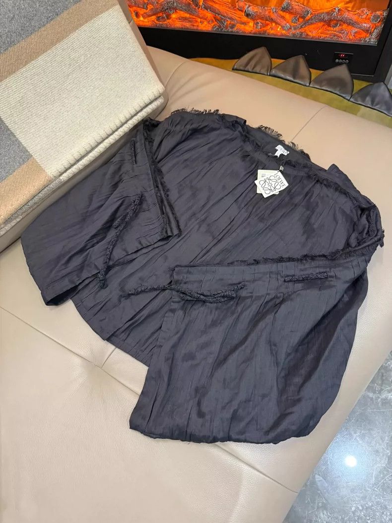 Loewe LOEWE Pure cotton linen blended silhouette jacket sweater Size XS / US 0-2 / IT 36-38 - 2 Thumbnail