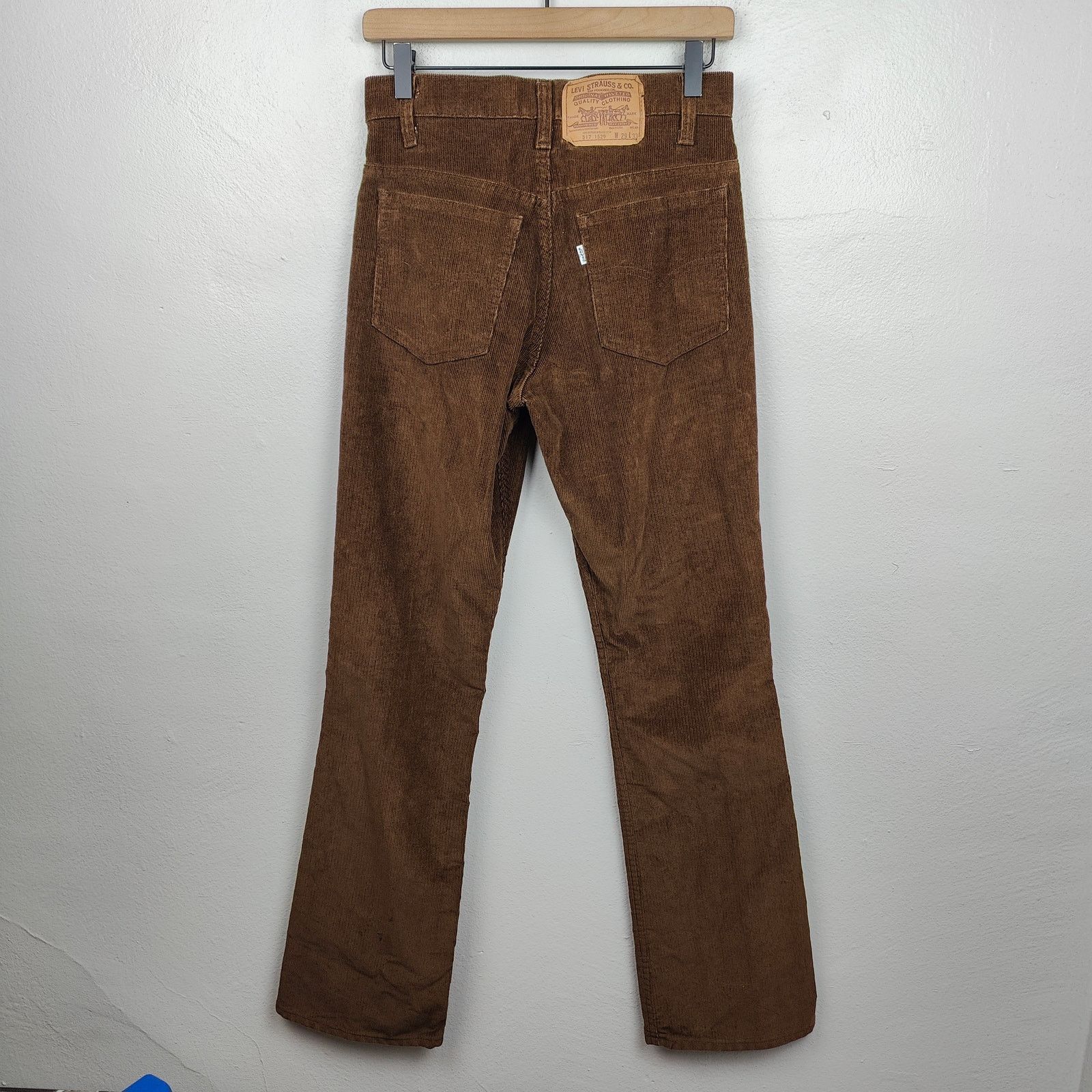 Levi's Vintage Levi's 517 Corduroy Jeans Mens 29x33 Brown Bootcut Size US 29 - 5 Thumbnail