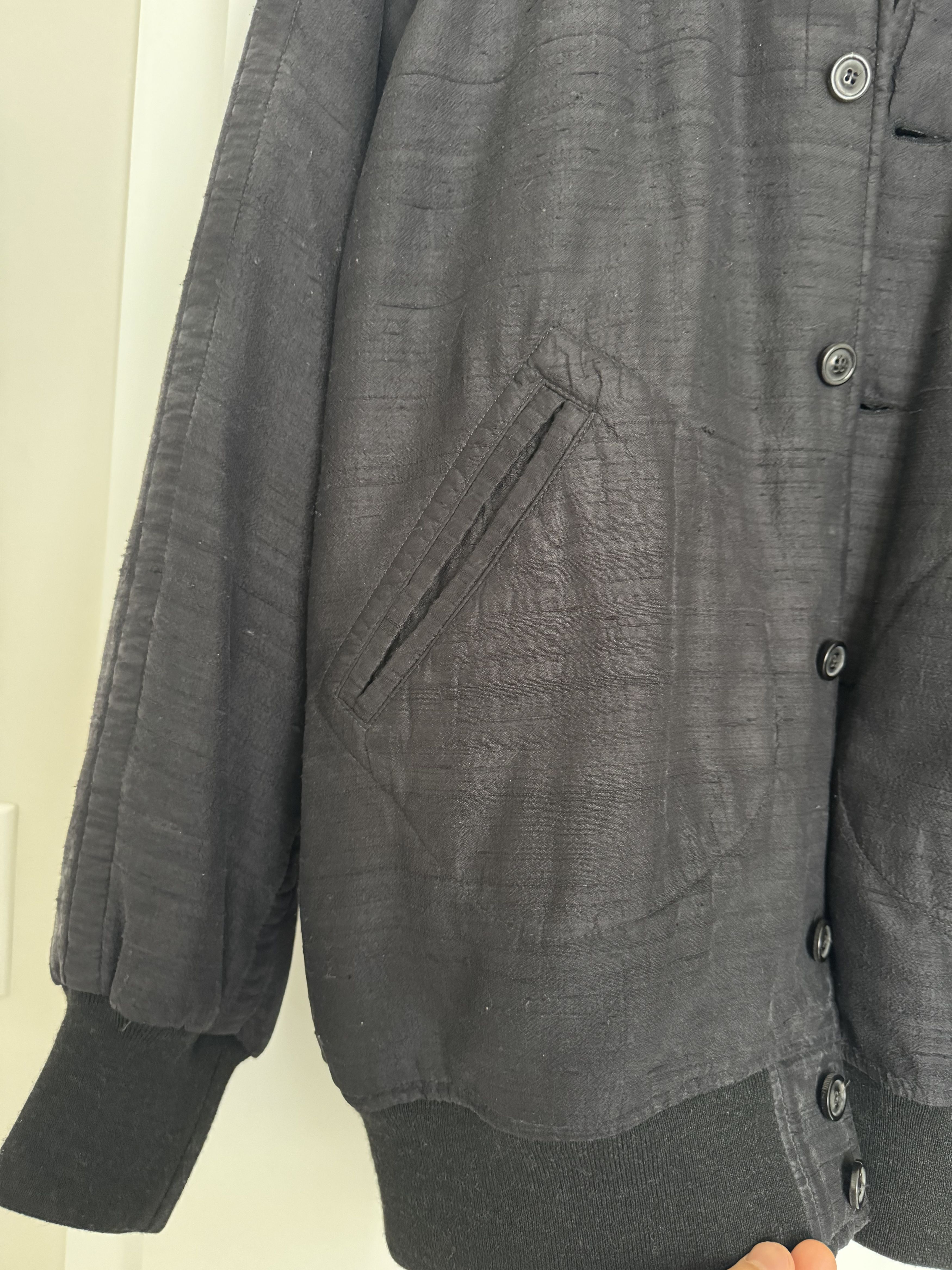 Maison Margiela Maison Margiela SS23 Silk Dupion Bomber Jacket Black 48 / M Size US M / EU 48-50 / 2 - 9 Thumbnail