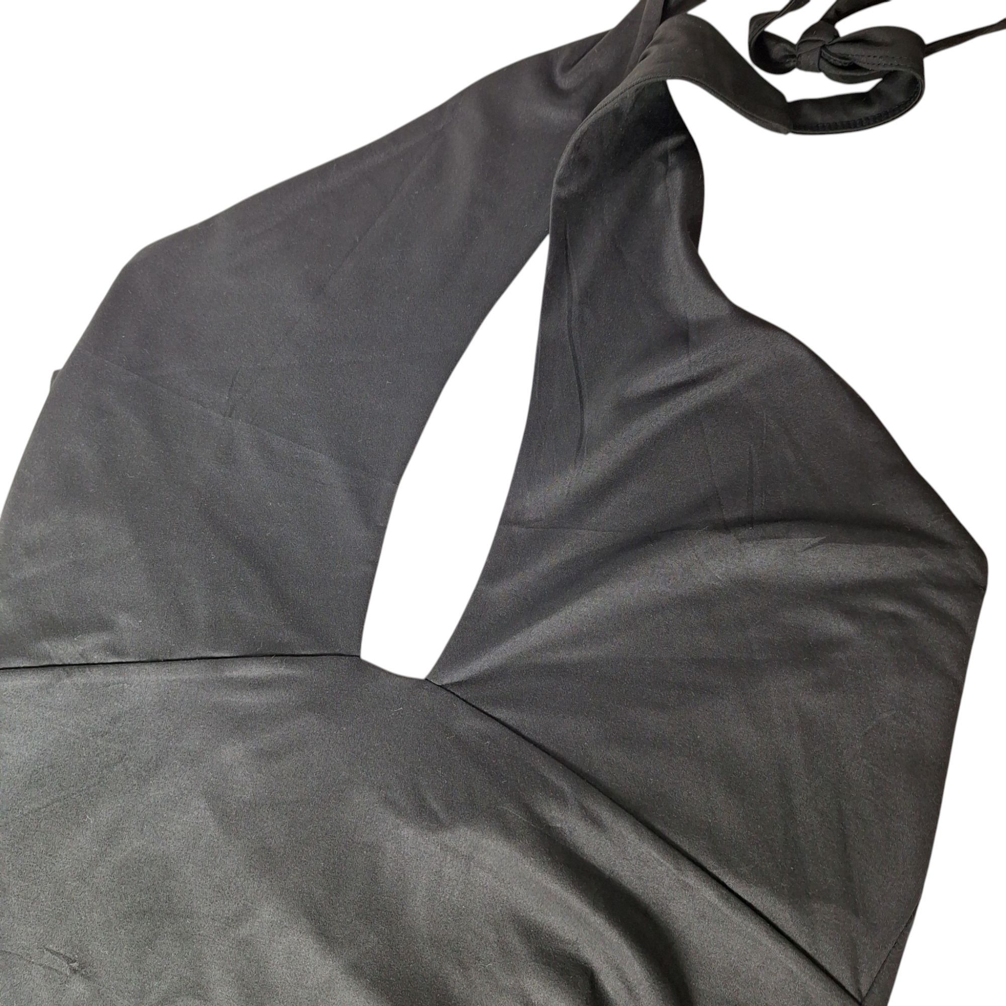 Other REORIA Plunge Deep Black V Neck Bodysuit Halter Backless Min Size XL / US 12-14 / IT 48-50 - 1 Thumbnail