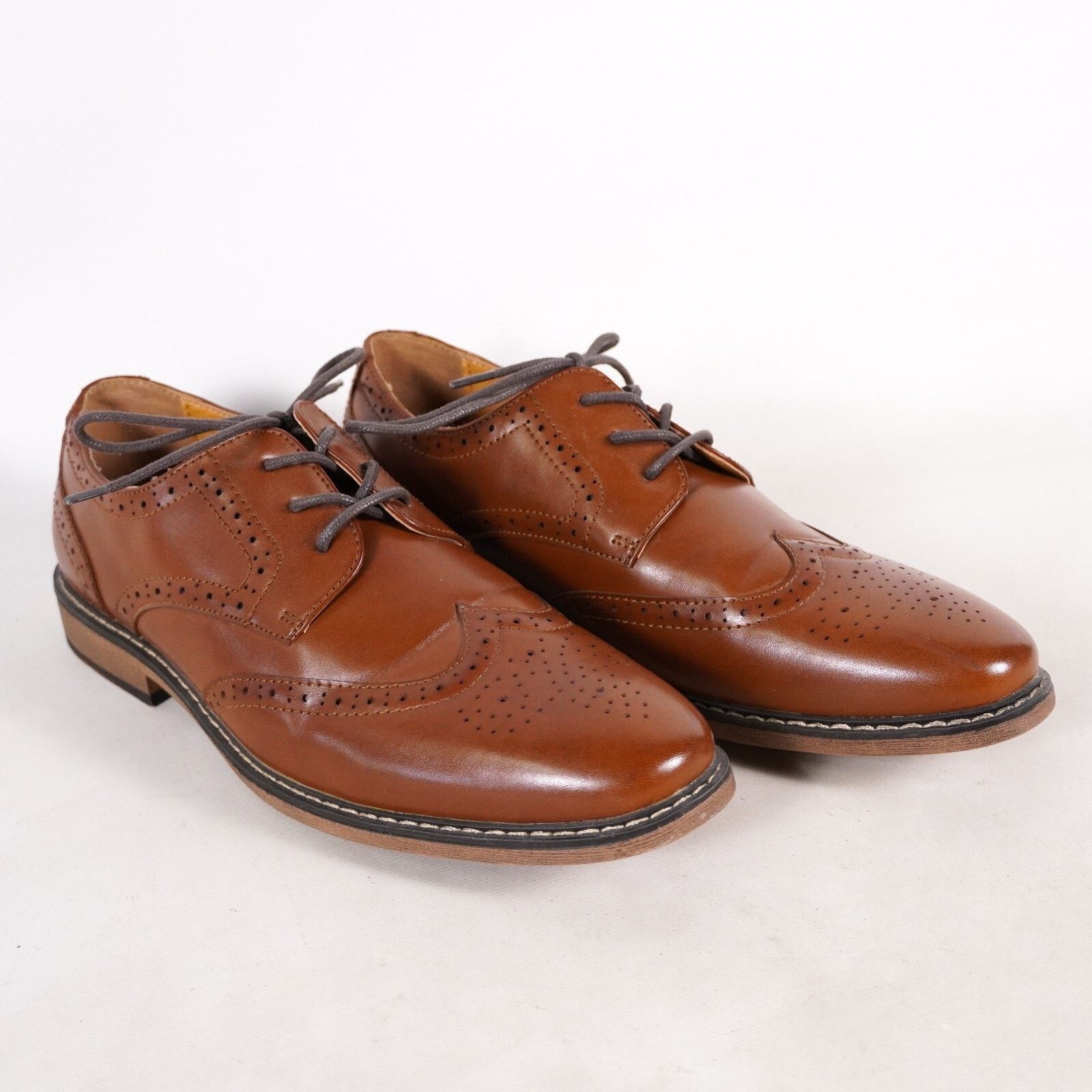 Other Borell Oxford Lace Up Dress Shoes Men Size 6M Brown Orange Size US 6 / EU 39 - 1 Thumbnail