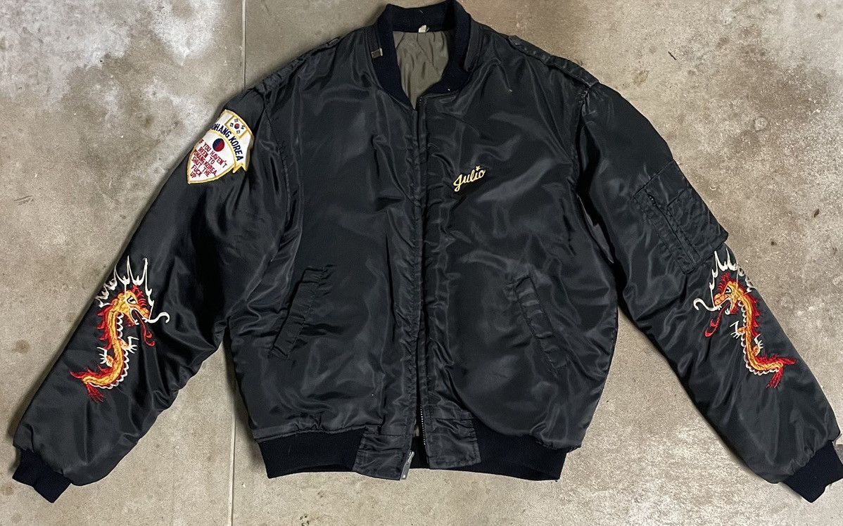 Vintage Vintage Korea Souvenir Bomber Size US M / EU 48-50 / 2 - 2 Thumbnail