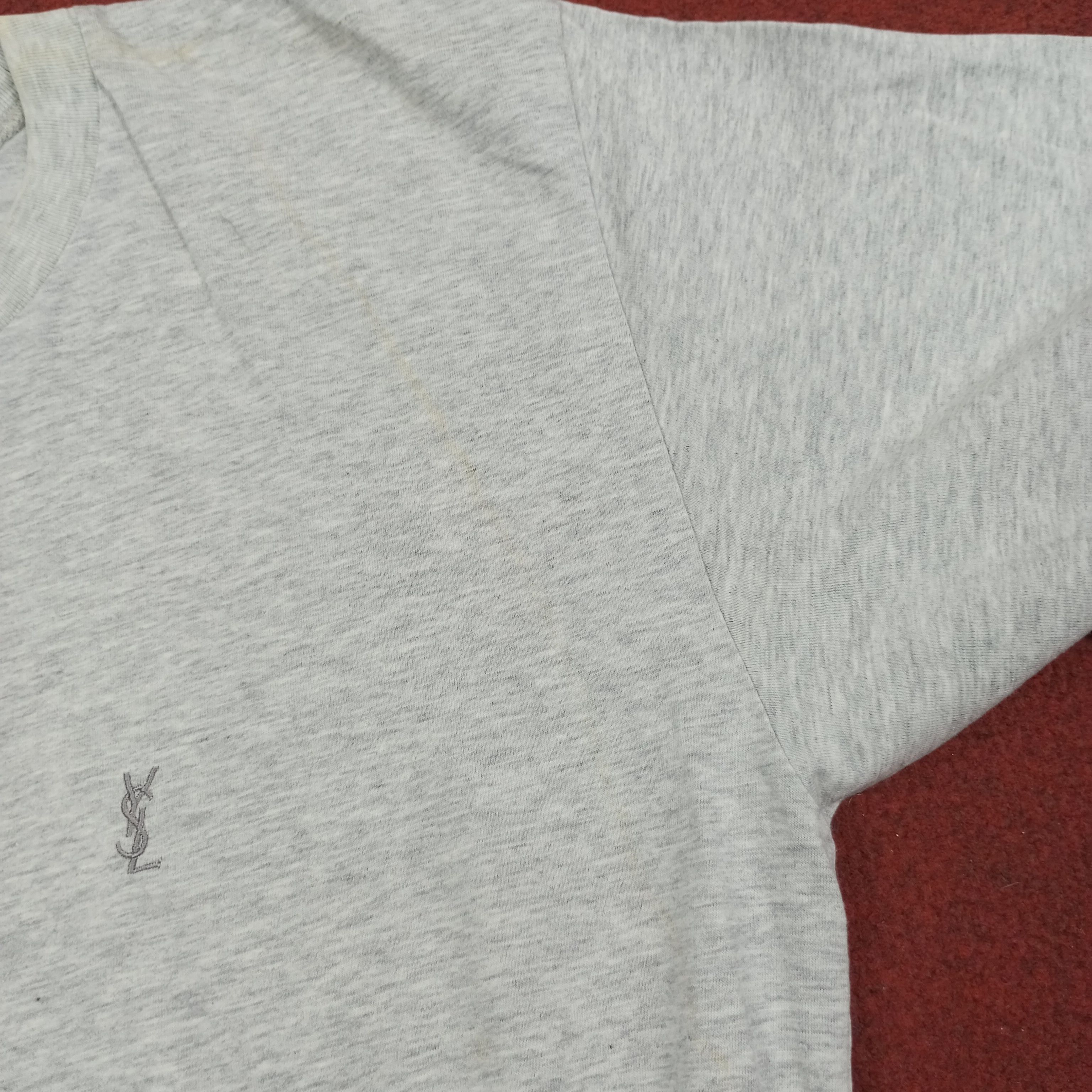Vintage × Yves Saint Laurent Yves Saint Laurent Luxury Fashion Brand YSL Logo Tshirt Size US M / EU 48-50 / 2 - 9 Thumbnail