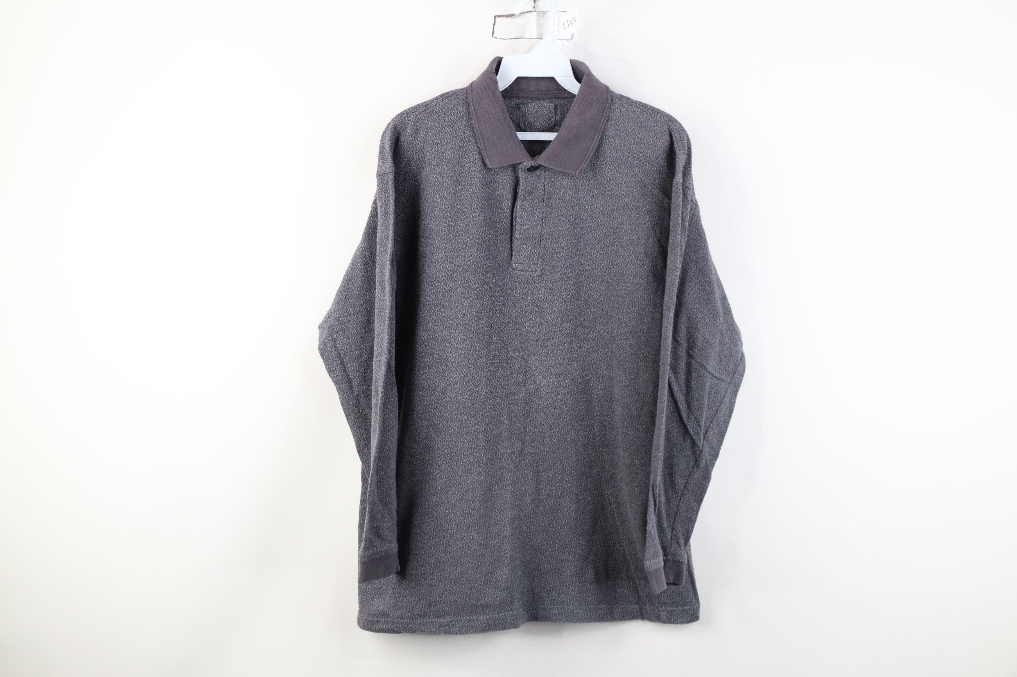 Vintage Vintage 90s Y2K Streetwear Knit Long Sleeve Rugby Polo Size US M / EU 48-50 / 2 - 1 Thumbnail