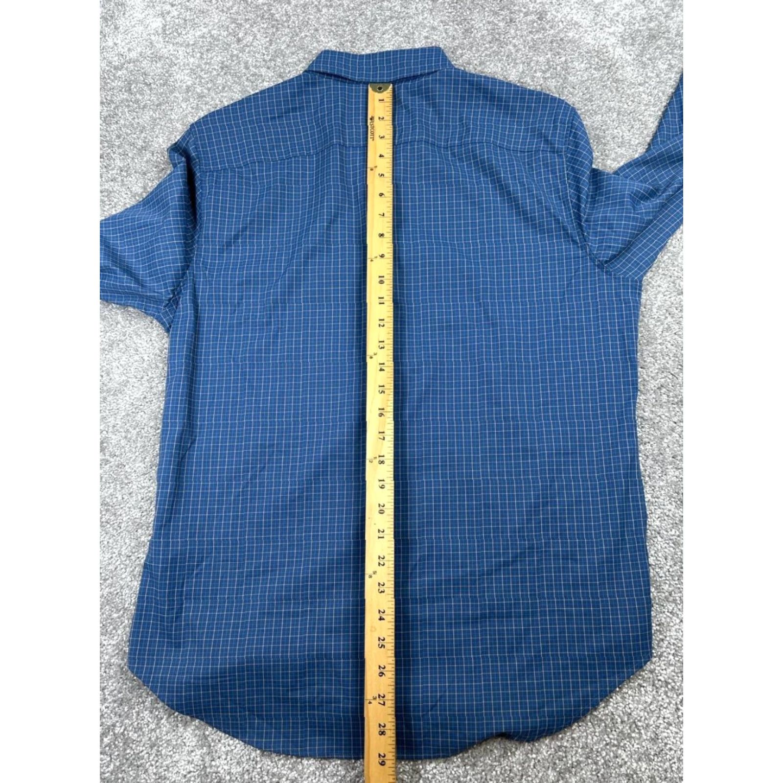 Bonobos Bonobos Shirt Bonobos Mens Large Blue Yellow Button Up Plaid Collared Cotton Woven Casual Slim Regular Size US L / EU 52-54 / 3 - 7 Thumbnail