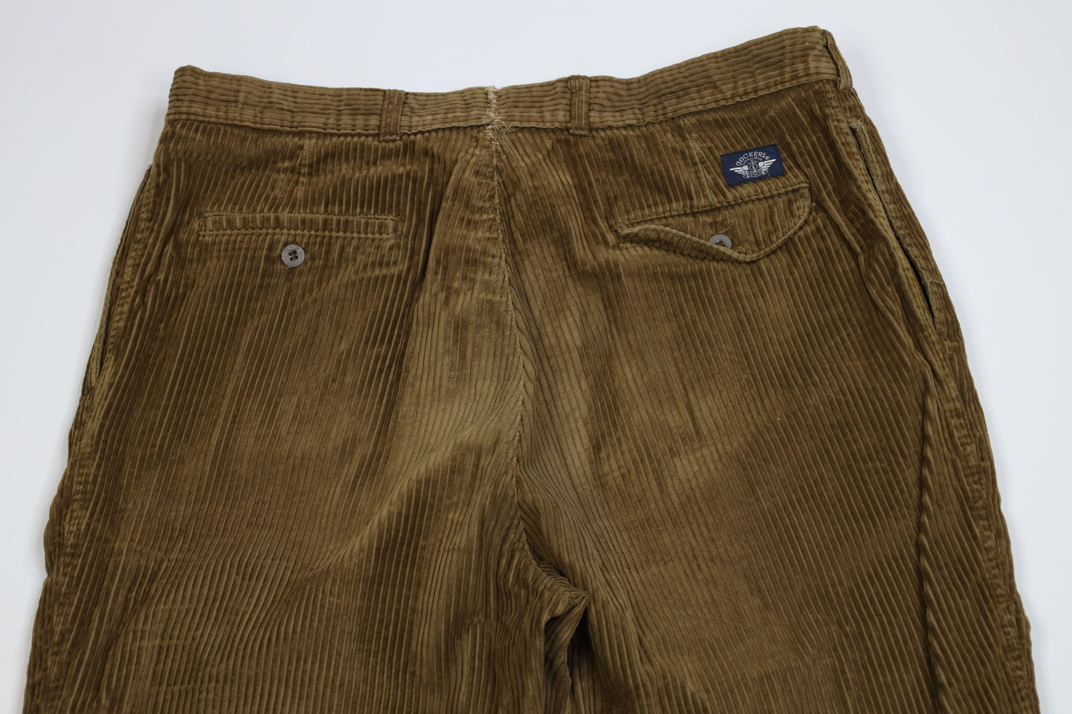 Vintage Vintage 90s Streetwear Baggy Wide Leg Corduroy Pants Brown Size US 38 / EU 54 - 11 Thumbnail