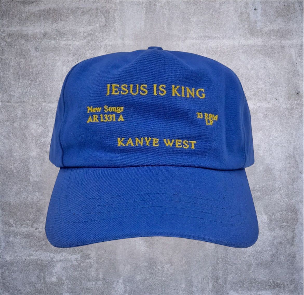 Kanye West Kanye West Jesus Is King Hat Blue Size ONE SIZE - 1 Thumbnail