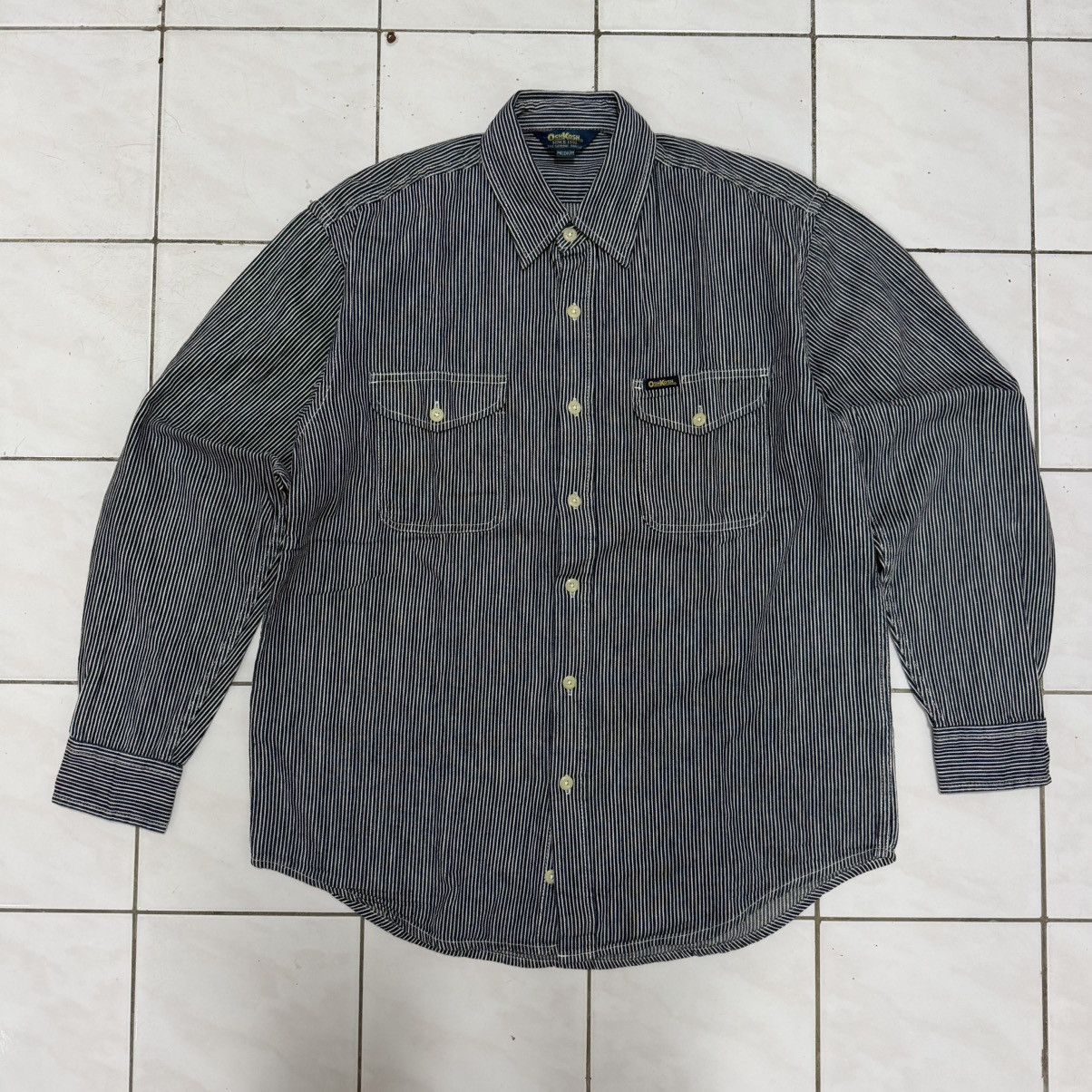 Oshkosh Vintage Oshkosh Hickory Shirt Size Medium Size US M / EU 48-50 / 2 - 2 Thumbnail
