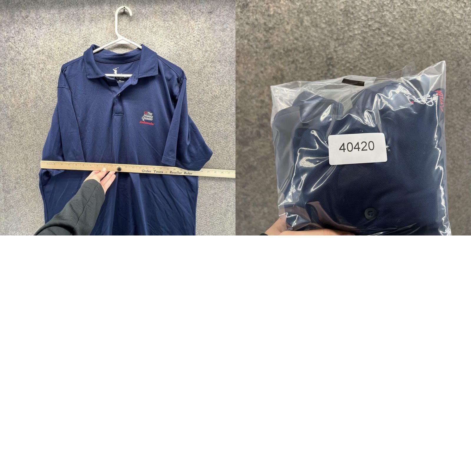Vintage F&G Tech Polo Shirt Mens XL Blue Solid Honda Classic Golf Performance Ambassador Shirt Size US XL / EU 56 / 4 - 8 Thumbnail