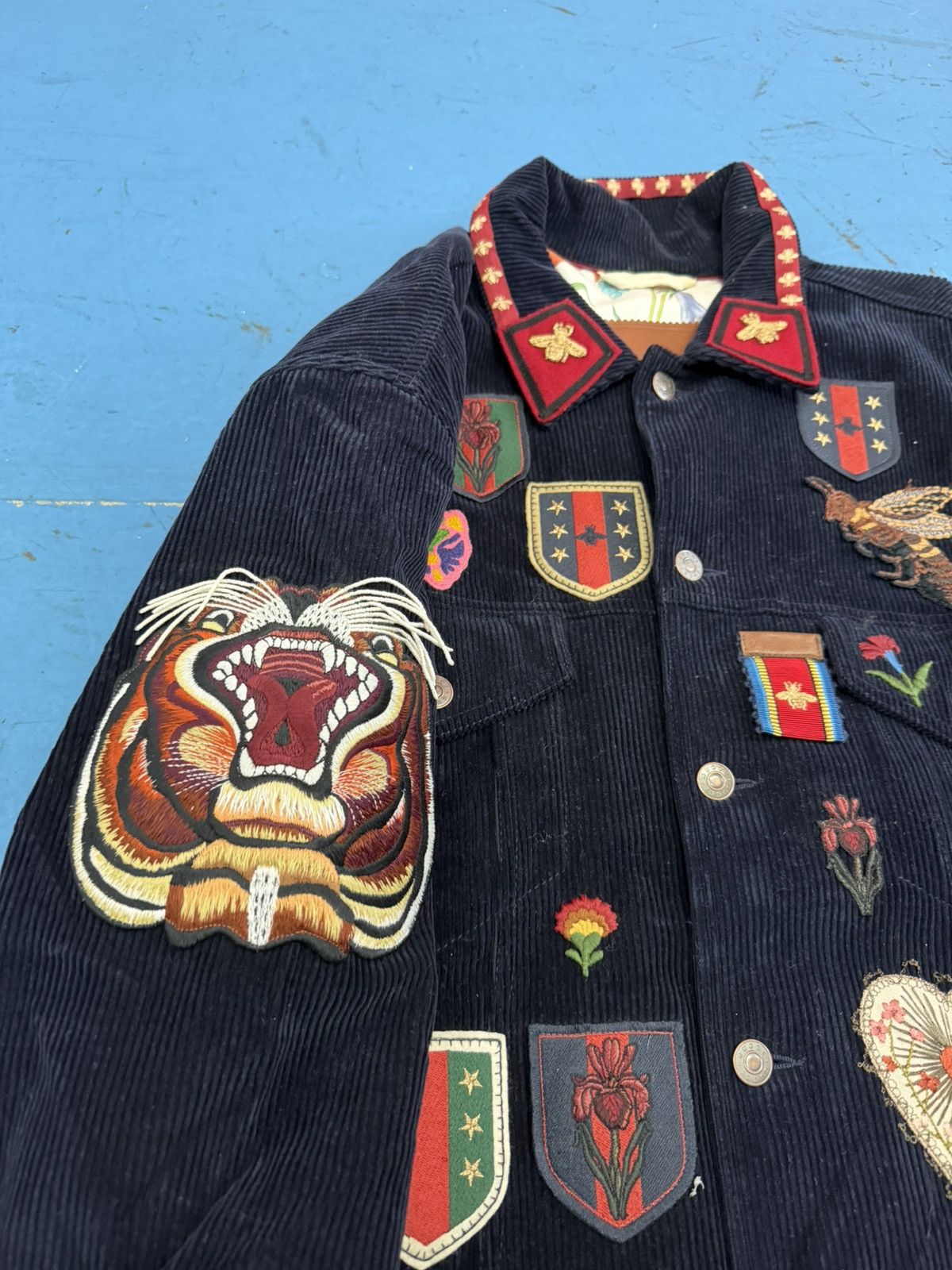 Gucci GUCCI CORDUROY PATCH WORK JACKET Size US M / EU 48-50 / 2 - 3 Thumbnail
