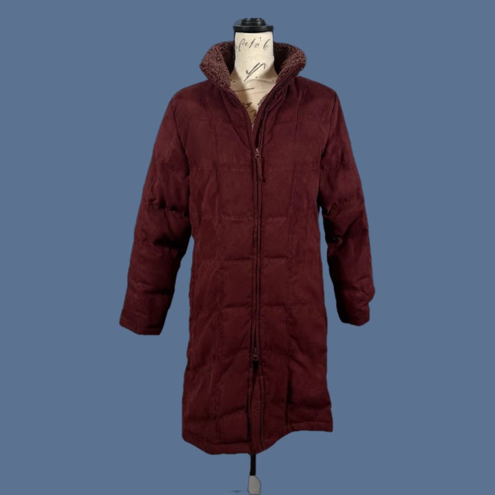 Vintage VINTAGE? Wait—not vintage. LL Bean Coat Womens Small Petite Red Down Puffer Quilted Parka Long Coat Regular Size S / US 4 / IT 40 - 1 Thumbnail