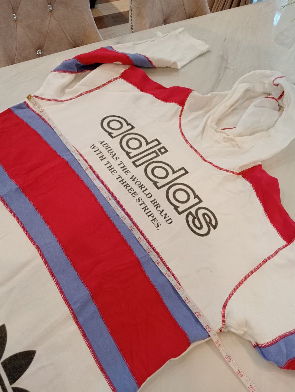 VINTAGE ADIDAS TREFOIL BIG LOGO SWEATSHIRT - SIZE L