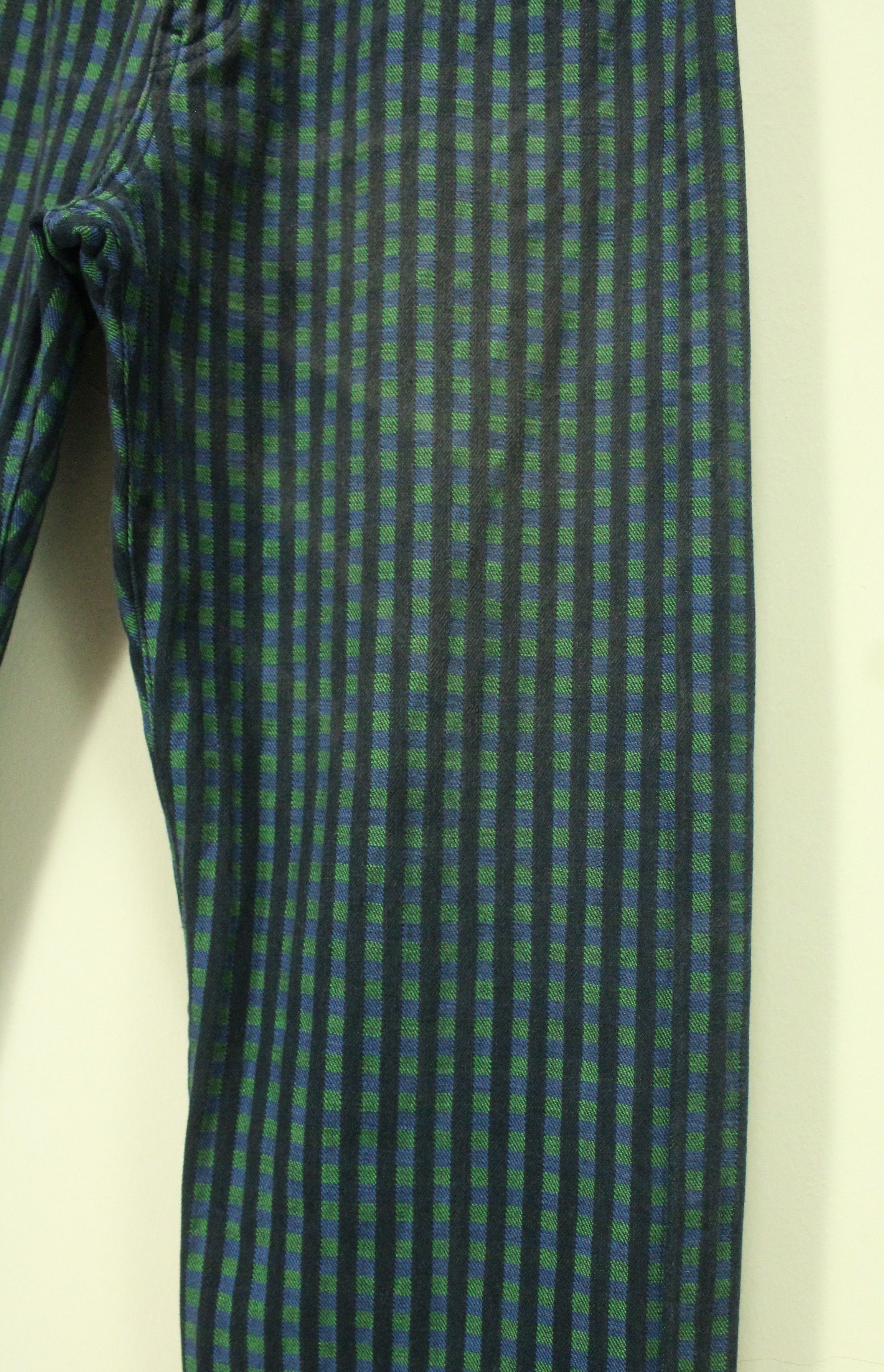 Neighborhood Vintage NEIGHBORHOOD Denim 2002 Woven Striped Plaid Size US 33 - 4 Thumbnail