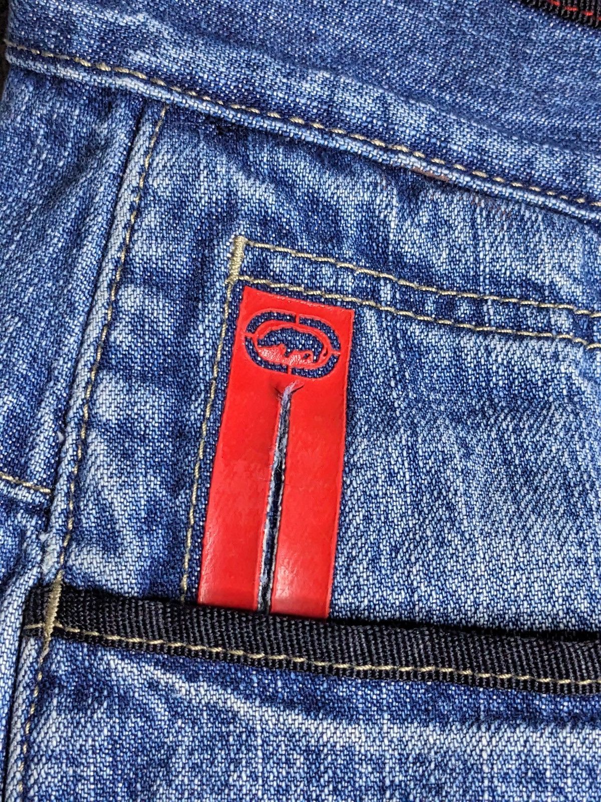 Ecko Unltd. Vintage 90s Ecko Unltd Carpenter Shorts Denim Baggy Jorts 38 Size US 38 / EU 54 - 12 Thumbnail