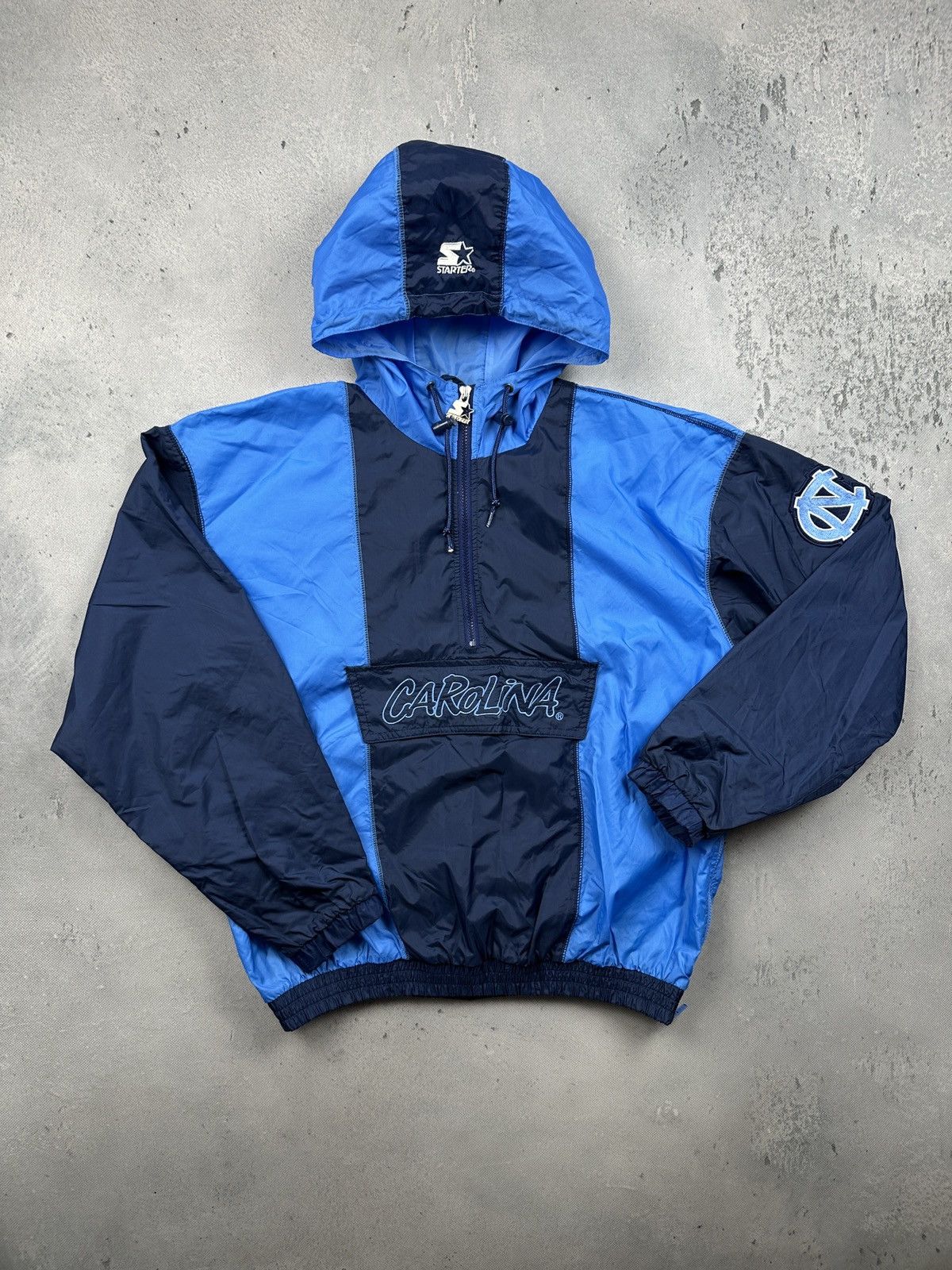 Starter Vintage Starter North Carolina Heels Hooded Pullover Jacket Size US L / EU 52-54 / 3 - 5 Thumbnail