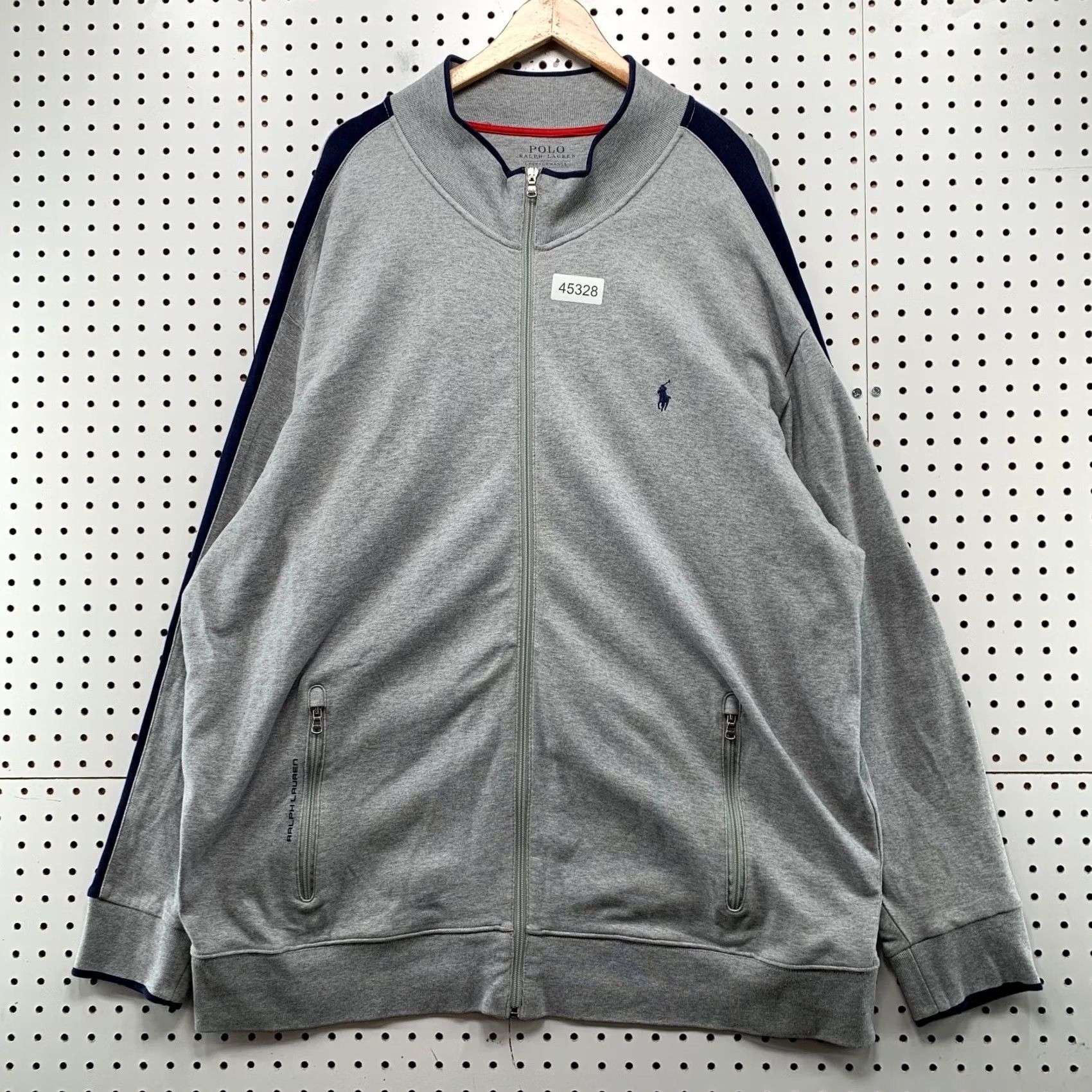 Polo Ralph Lauren Polo Ralph Lauren Jacket Mens 3XL Tall 3XLT Gray Performance Track Size US XXL / EU 58 / 5 - 2 Thumbnail
