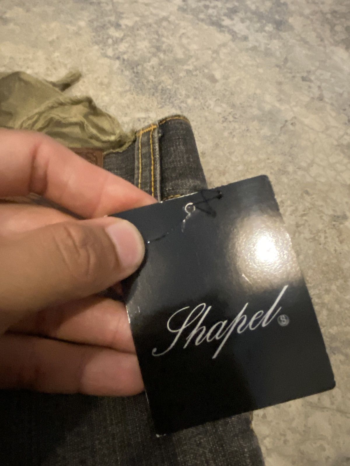 If Six Was Nine SHAPEL MADE IN JAPAN RARE DESIGN DISTRESSED DENIM JEANS Size US 37 - 8 Thumbnail