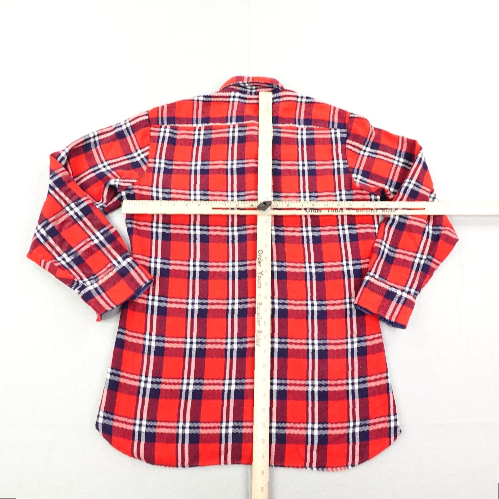 Vintage Vintage Kmart Sportsman Shirt Mens Medium Red Blue Plaid Flannel Workwear 70s ^ Size US M / EU 48-50 / 2 - 6 Thumbnail