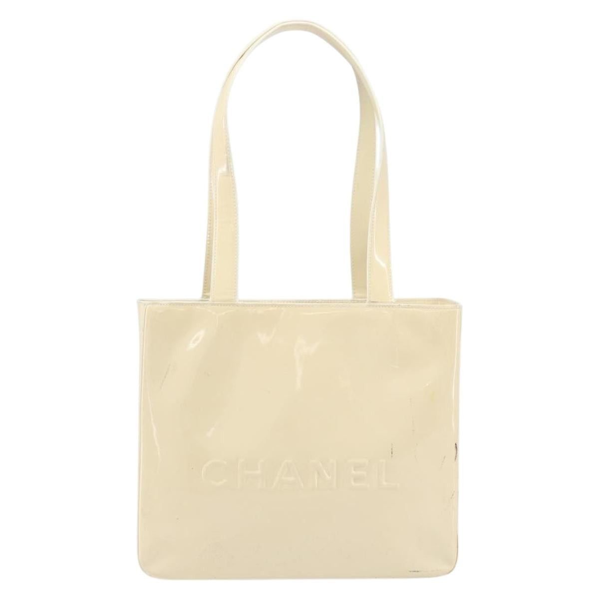 Chanel Chanel Tote Bag Patent Leather Beige Gold CC Size ONE SIZE - 2 Thumbnail