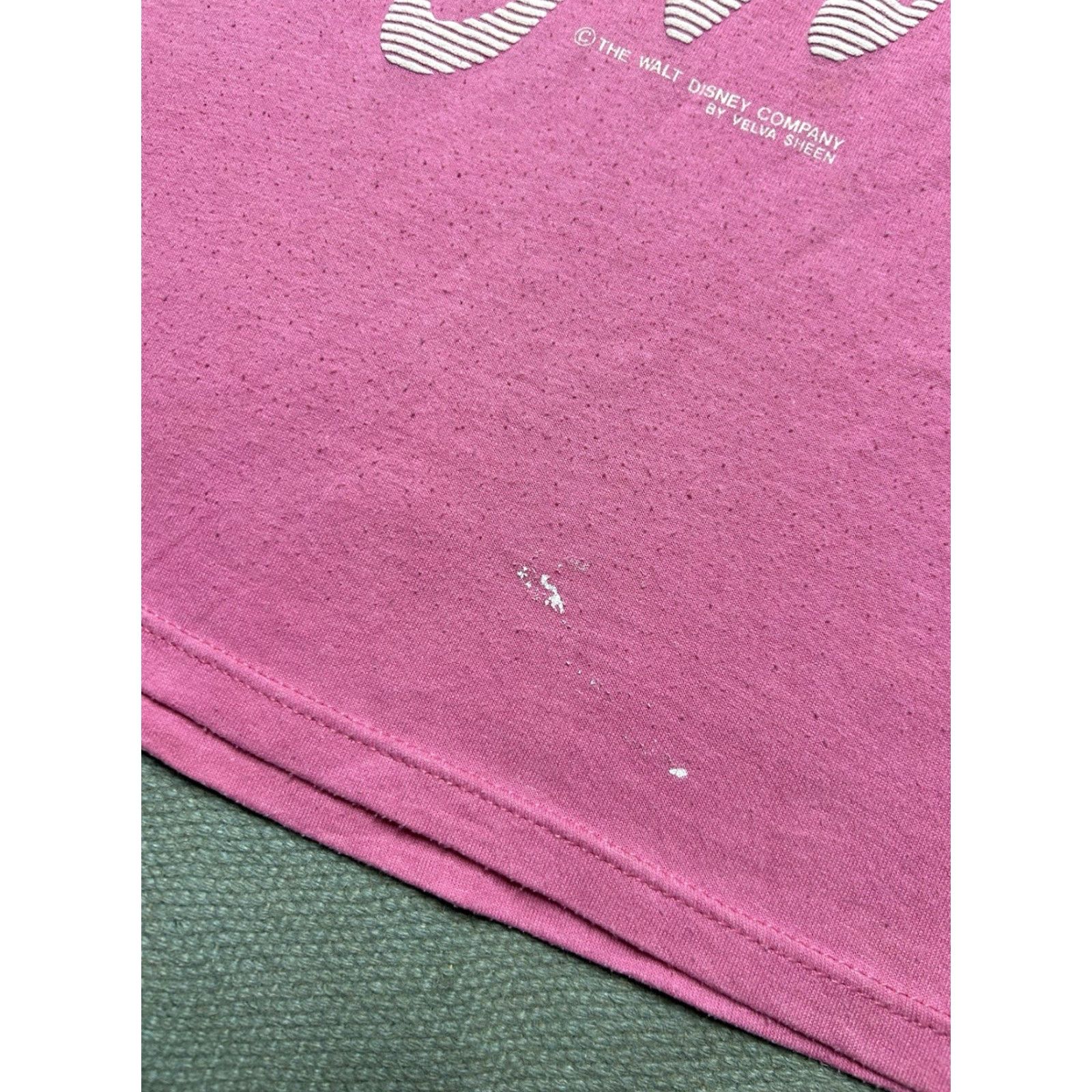 Disney VINTAGE 80s Minnie Mouse Disney Florida single stitch pink T-Shirt LARGE Men Size US L / EU 52-54 / 3 - 2 Thumbnail