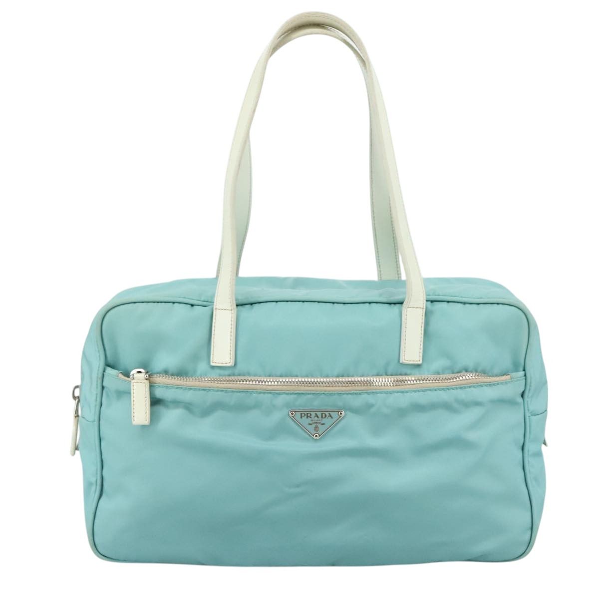 Prada Blue Synthetic Shoulder Bag (Pre-Owned) Size ONE SIZE - 1 Thumbnail