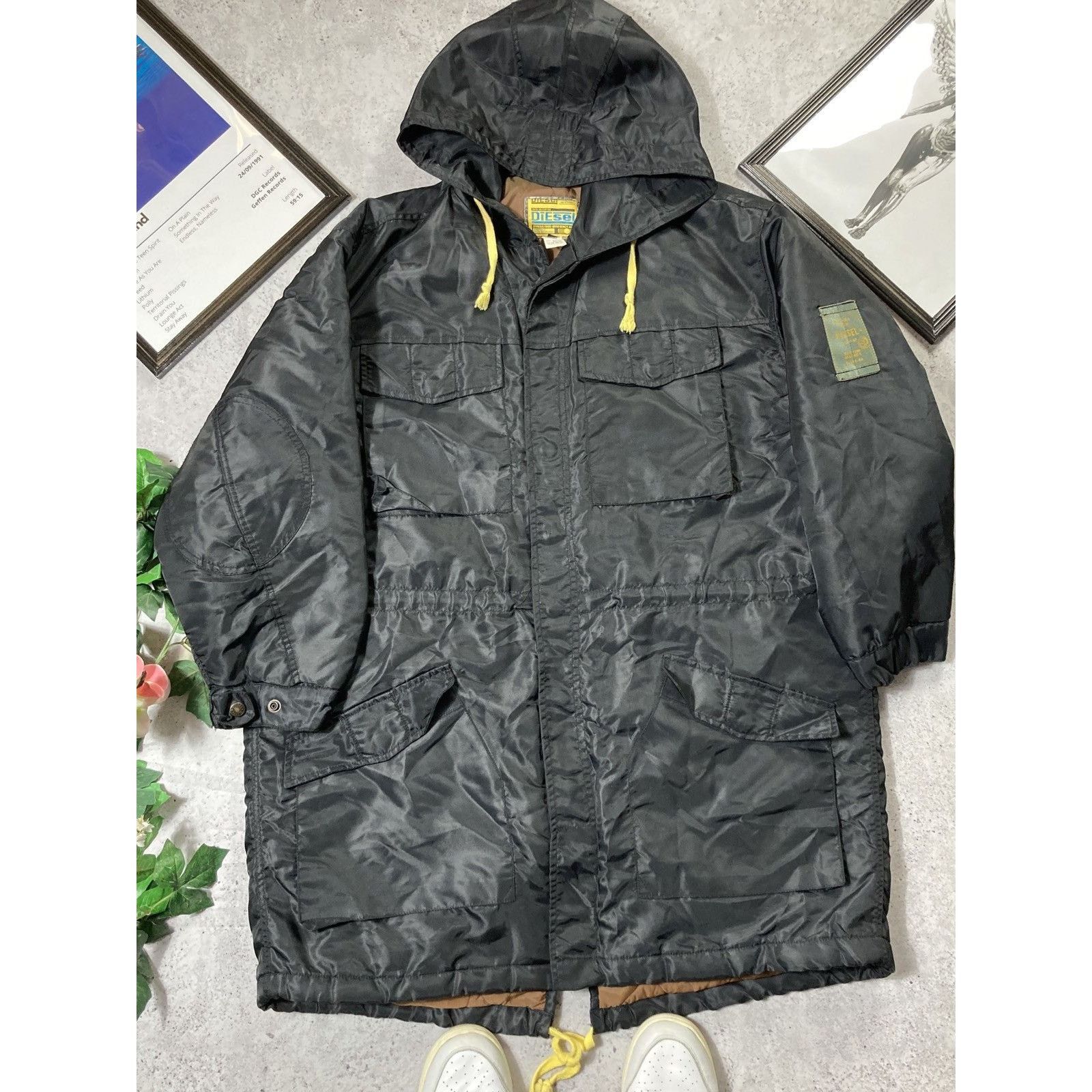 Diesel × Japanese Brand 90s Diesel Avant Garde Nylon Pocket Jacket Made In Korea Size US L / EU 52-54 / 3 - 1 Thumbnail