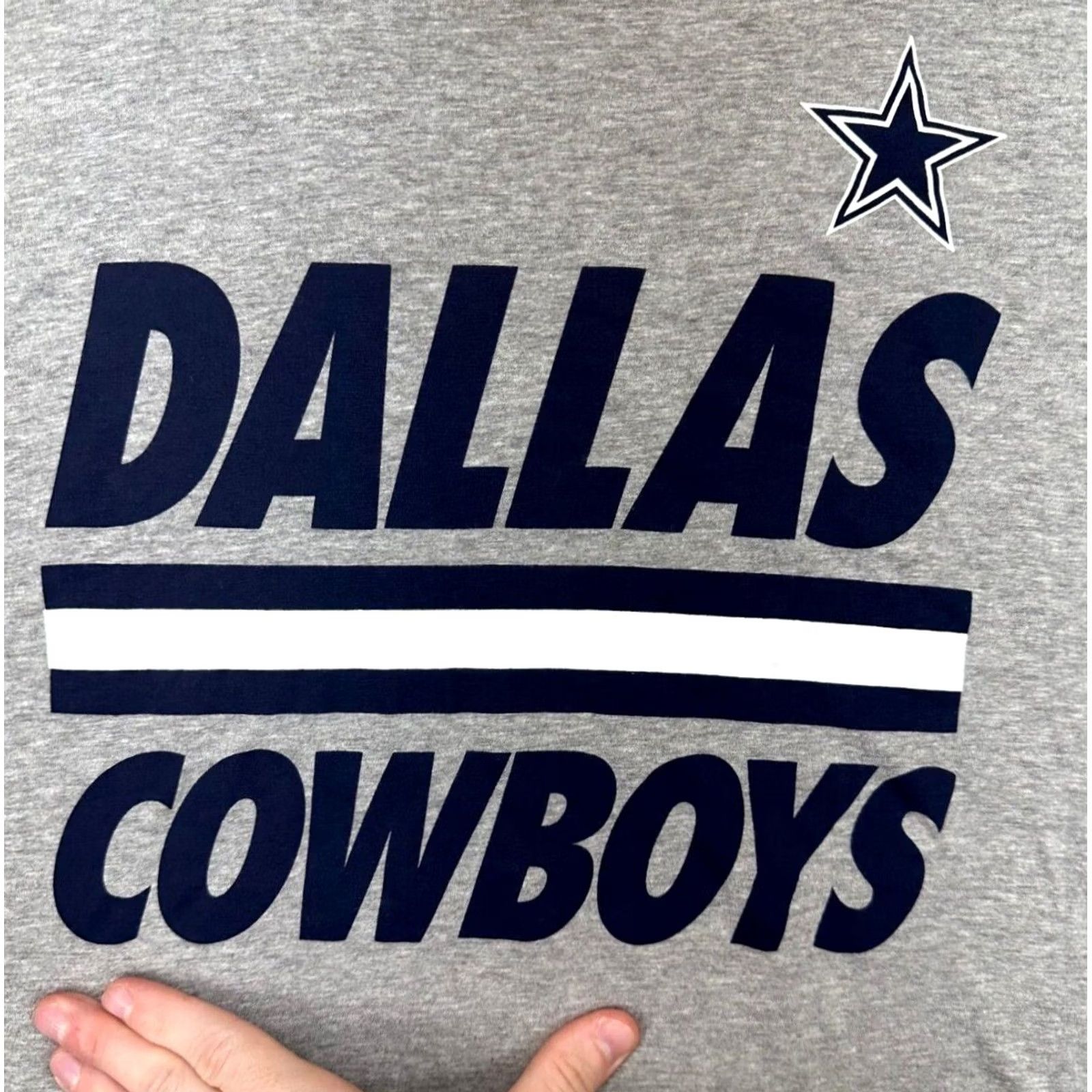 Nike Nike Dallas Cowboys Shirt Adult Large Grey Athletic Cut T-Shirt Mens Size US L / EU 52-54 / 3 - 4 Thumbnail