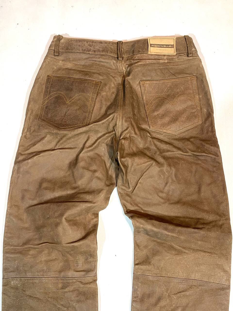 Leather Rockn Blue Racing Moto Leather Pants Size US 33 - 6 Thumbnail