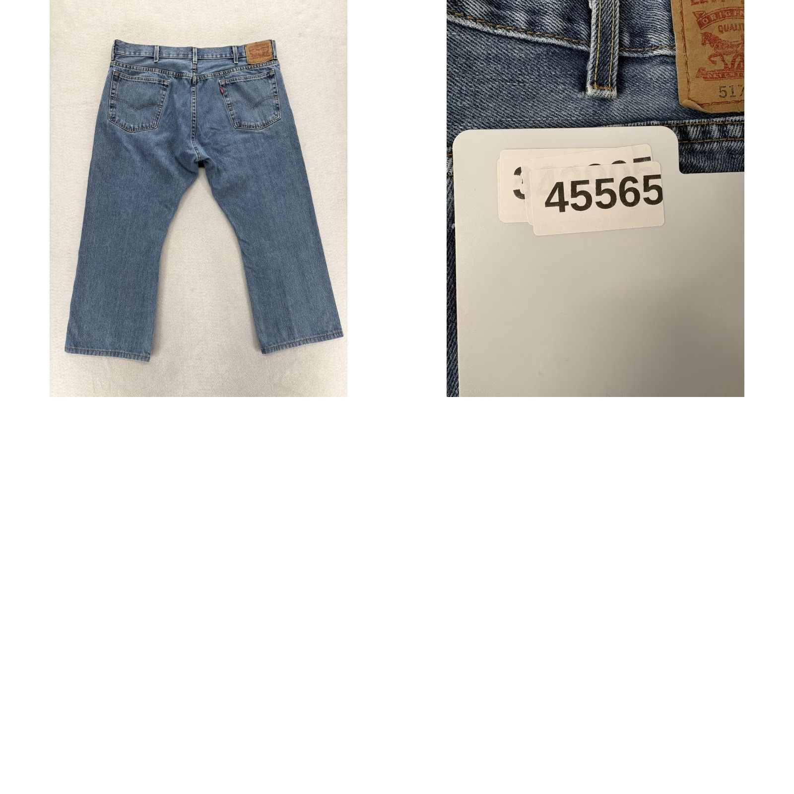 Levi's VINTAGE Levis 517 Jeans Mens 40x25 Blue Medium Wash Denim Bootcut Western Cowboy Rodeo Size US 40 / EU 56 - 9 Thumbnail
