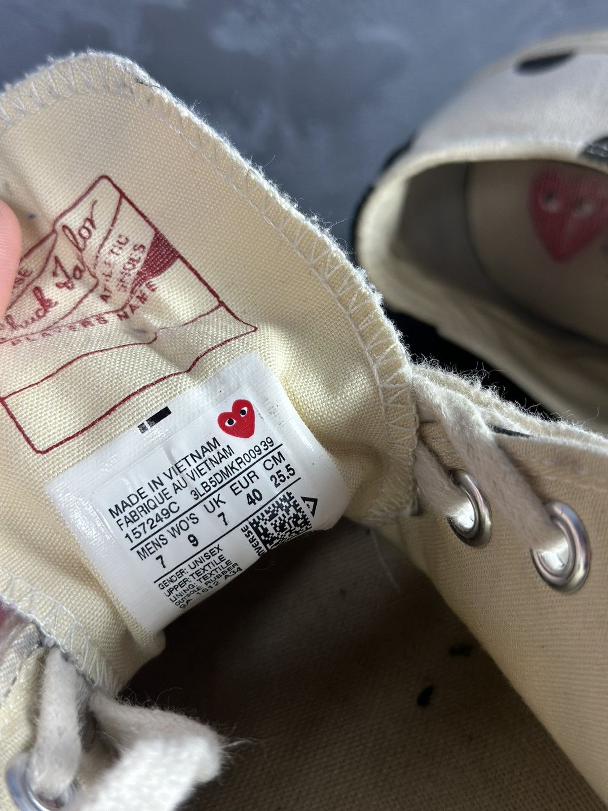 Comme des Garcons × Converse Play Converse x Comme des Garçons Chuck Low "Polka Dot" Size US 7 / EU 40 - 11 Thumbnail