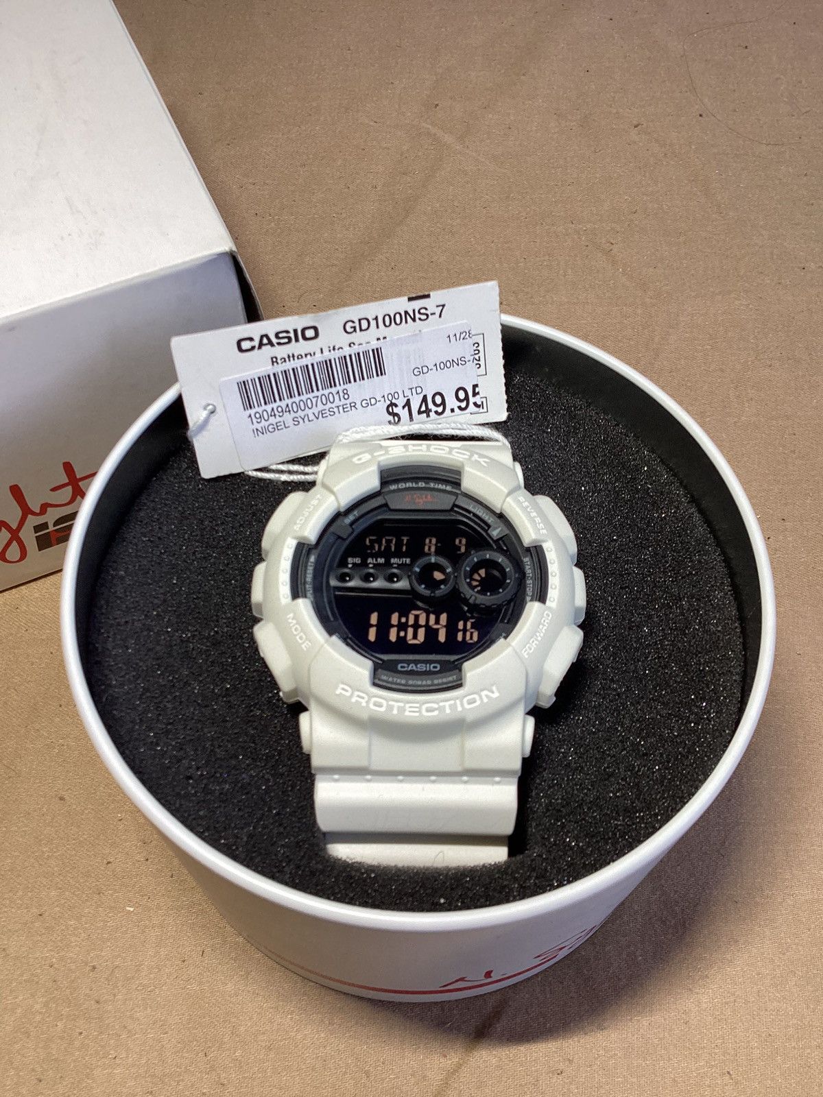 G Shock Casio G-Shock x Nigel Sylvester GD-100NS-7 3263 White BMX Size ONE SIZE - 4 Thumbnail