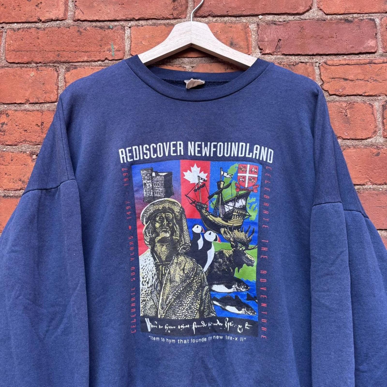 Other vintage rediscover Newfoundland 50th anniversary sweatshirt Size US L / EU 52-54 / 3 - 2 Thumbnail