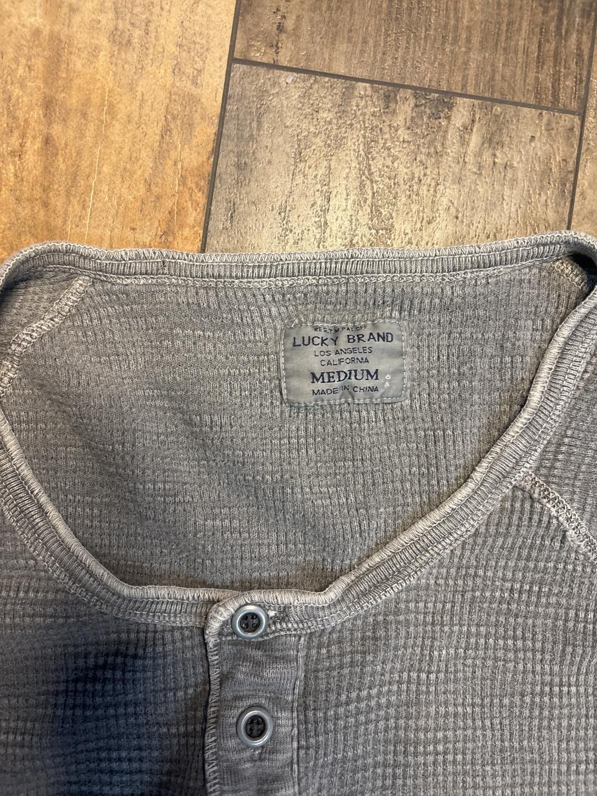 Lucky Brand Lucky Brand Men's Long Sleeve Thermal Shirt Gray Size M Size US M / EU 48-50 / 2 - 6 Thumbnail